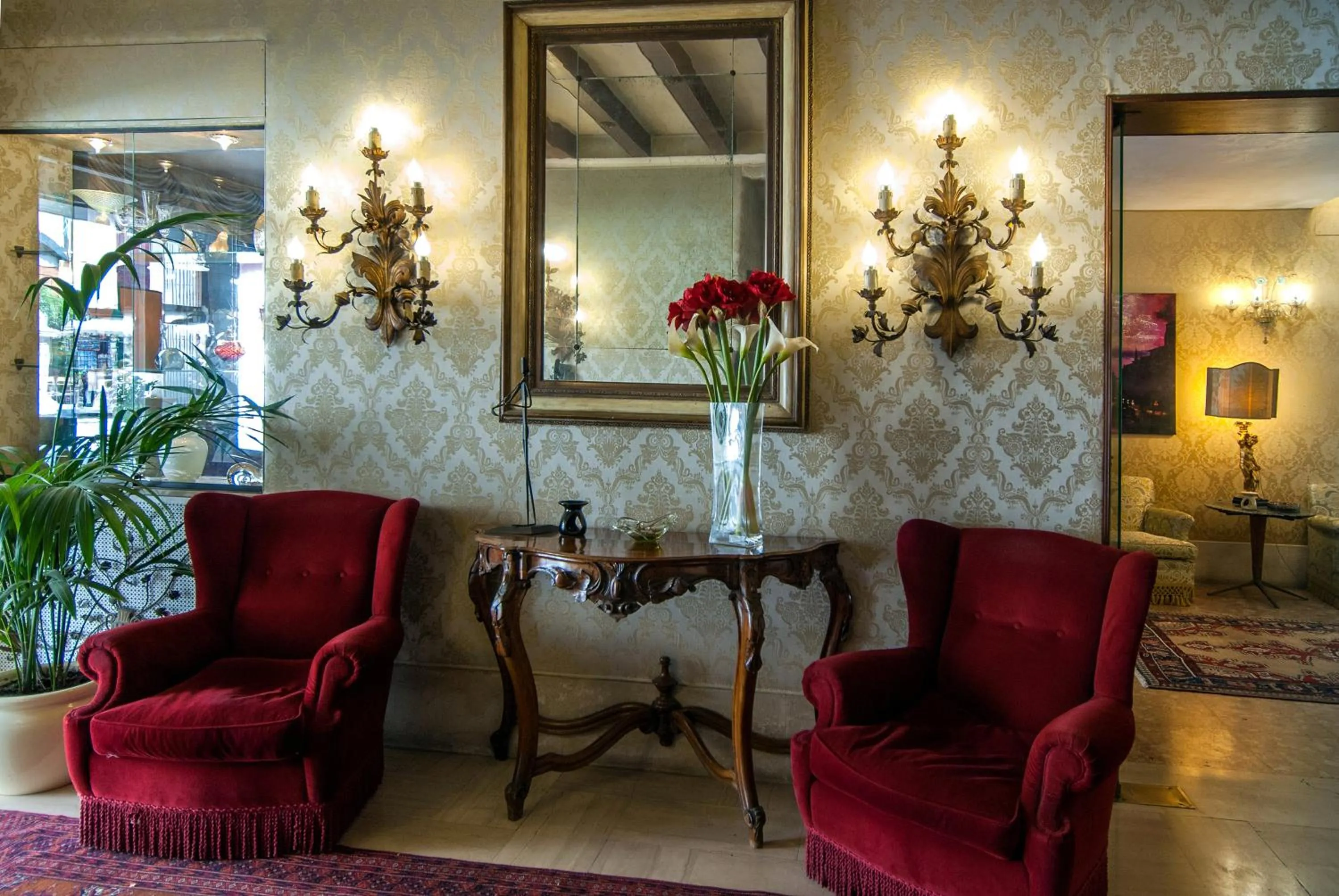 Lobby or reception in Hotel Bel Sito e Berlino