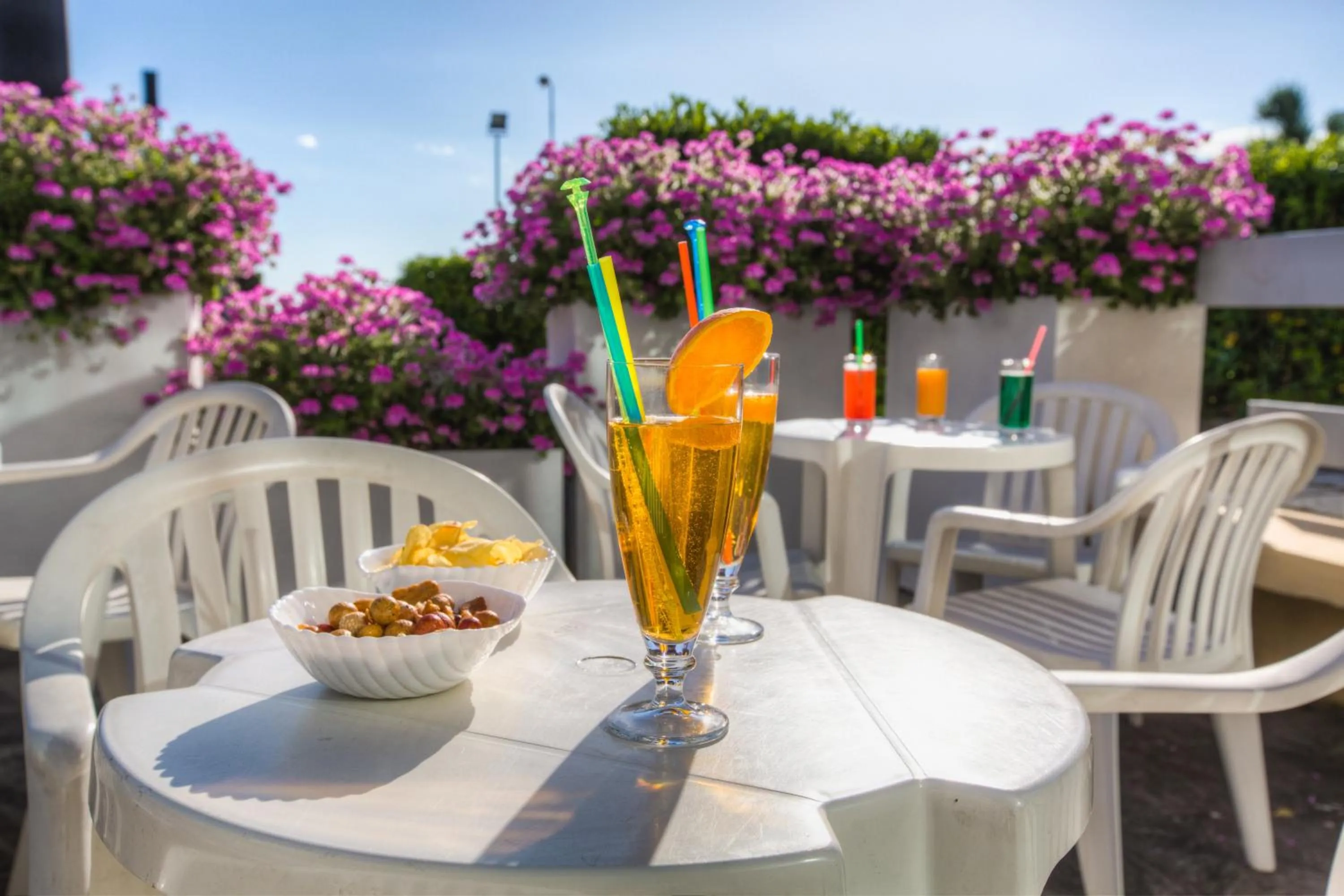 Pool view in Hotel Tilmar