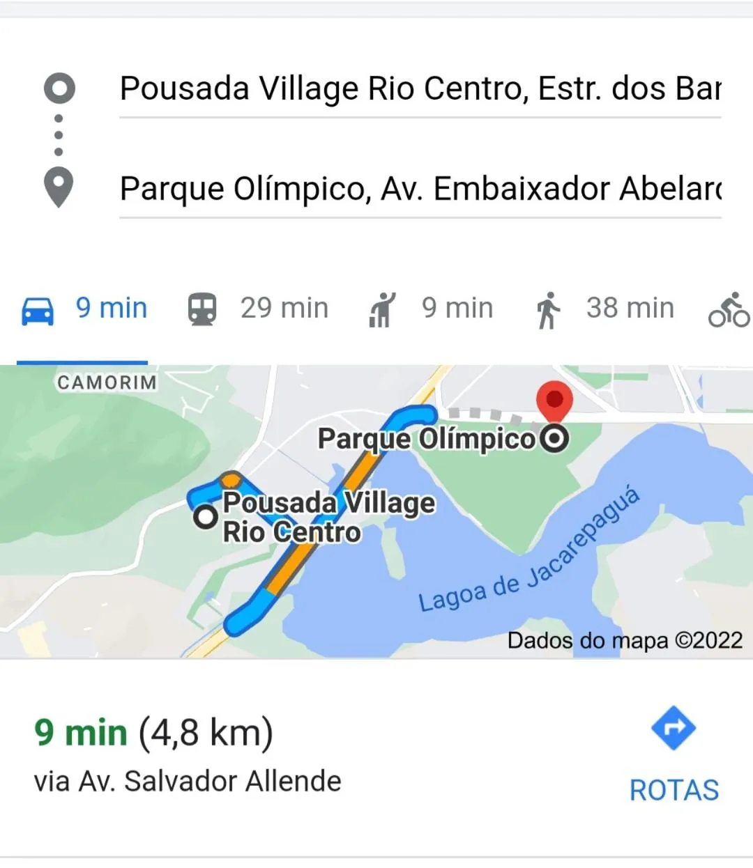 Text overlay in Pousada Village Rio Centro