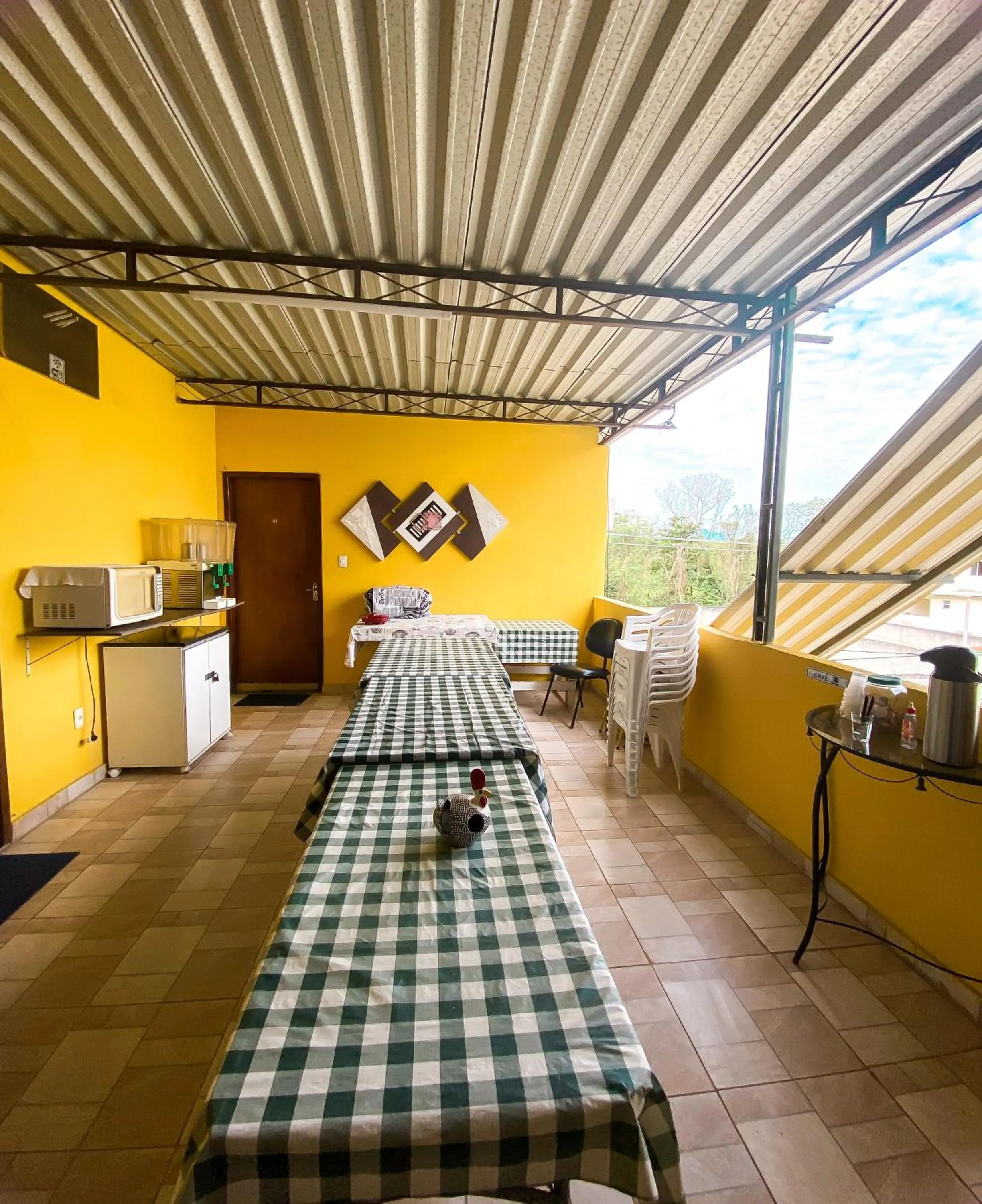 Kitchen or kitchenette in Pousada Village Rio Centro
