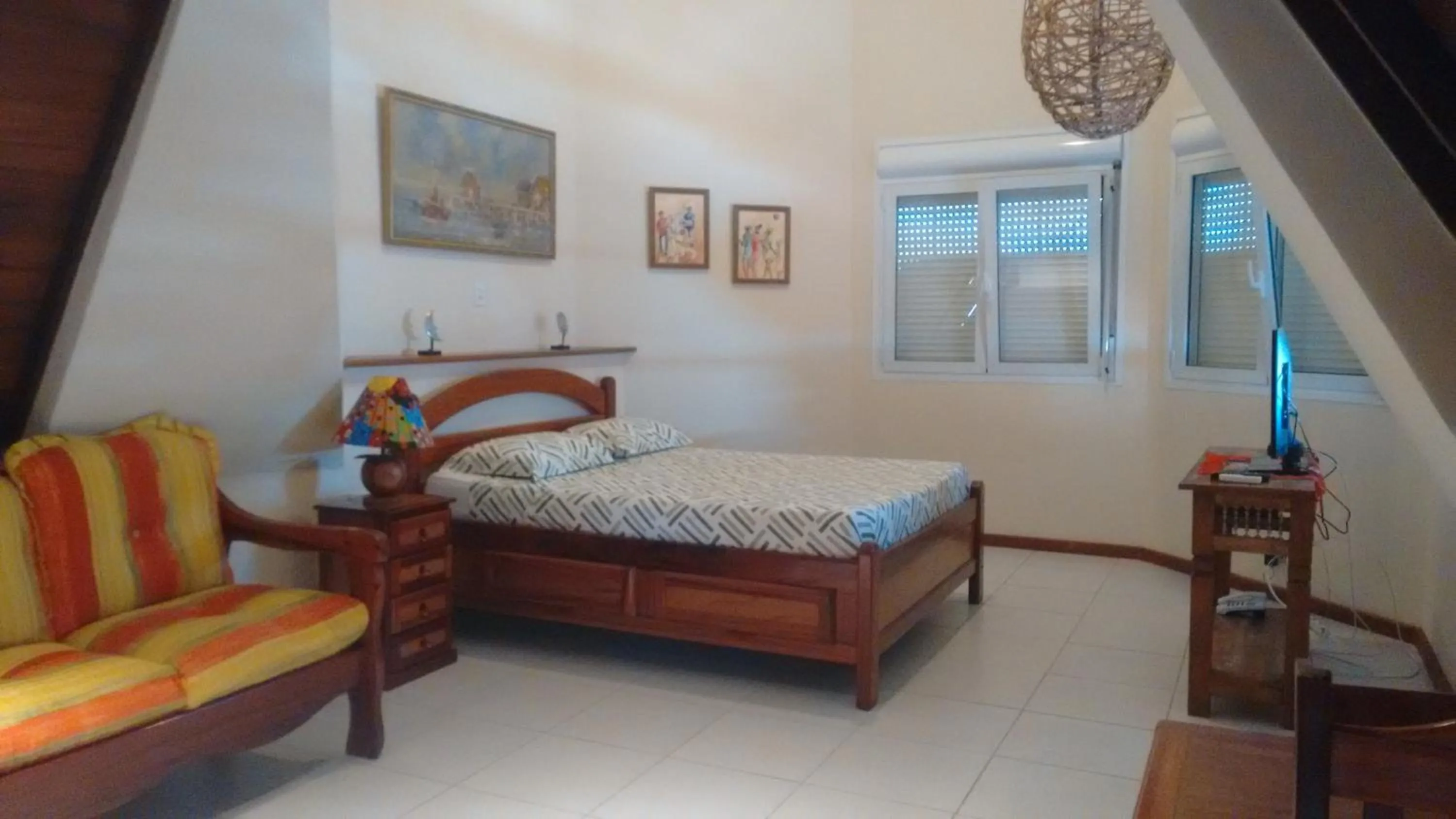 Bed in Pousada Castelinho