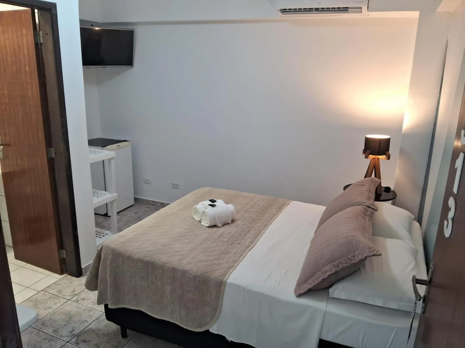 Bed in Hotel Nautico