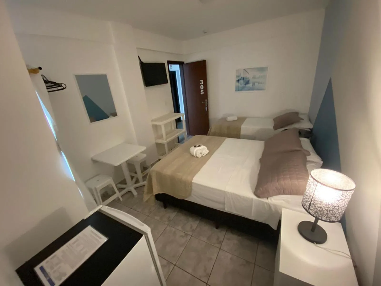Bed in Hotel Nautico