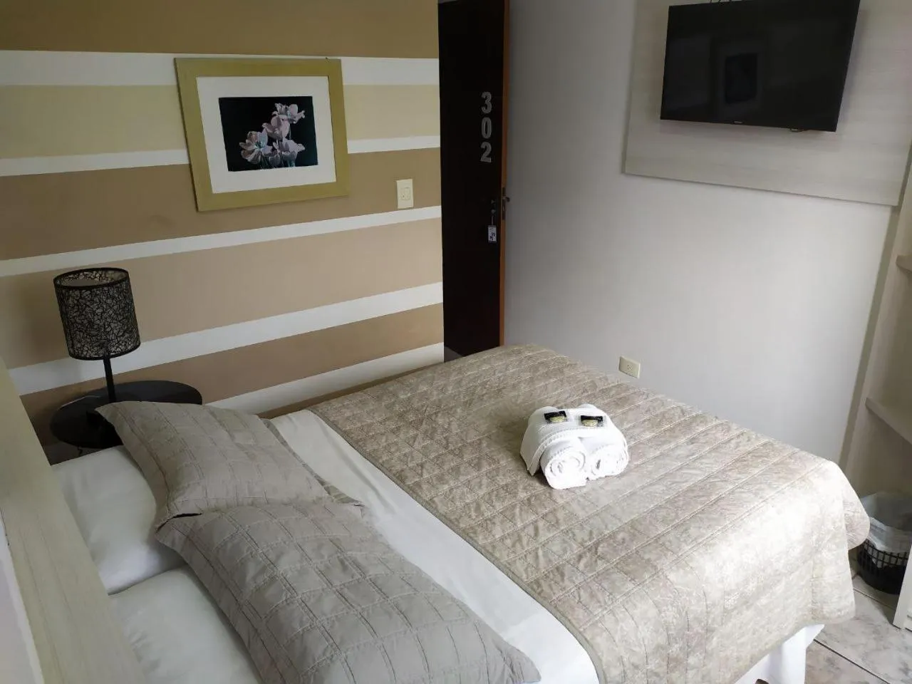 Bed in Hotel Nautico