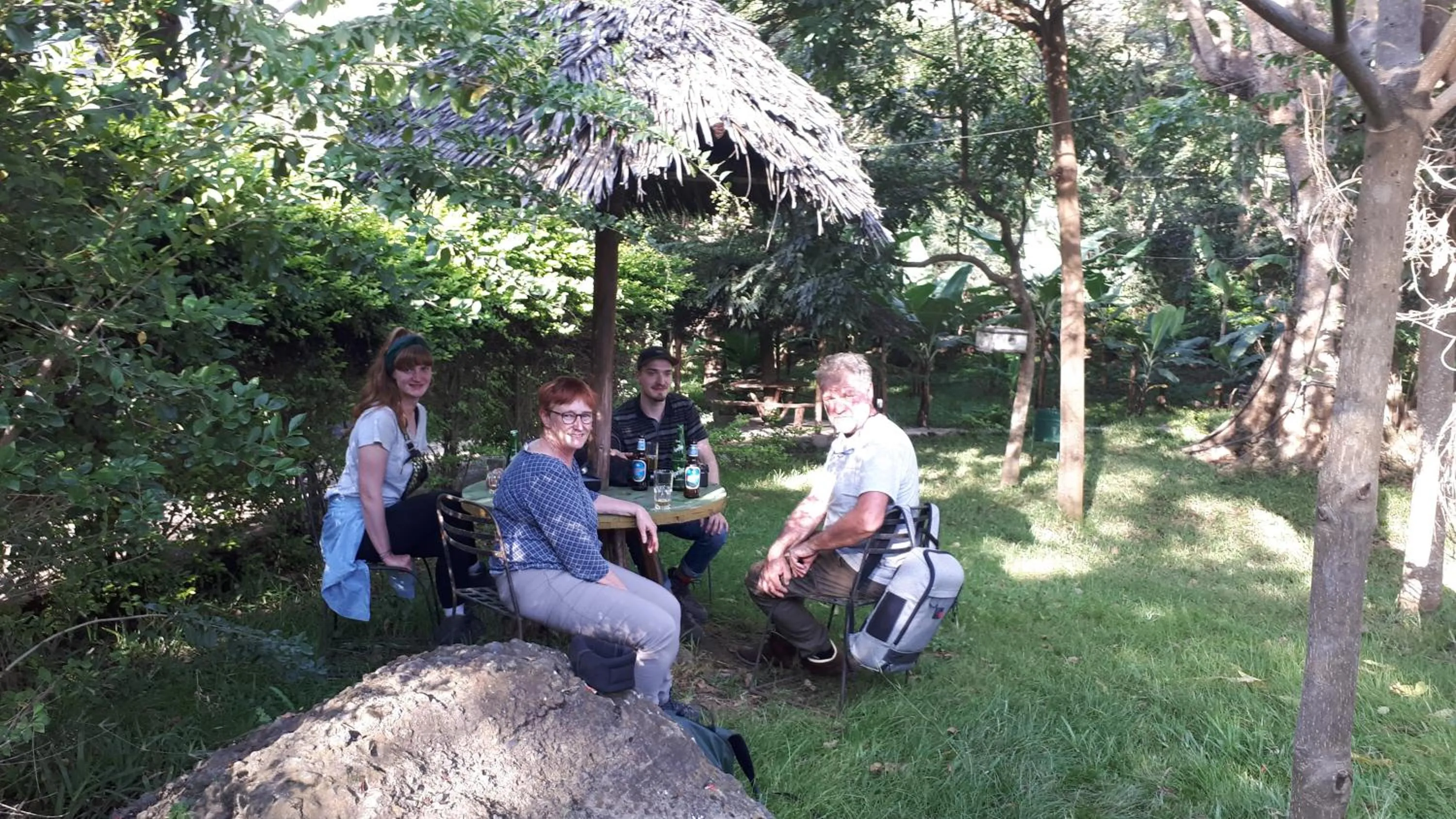 People in Endasawa Tree Lodge