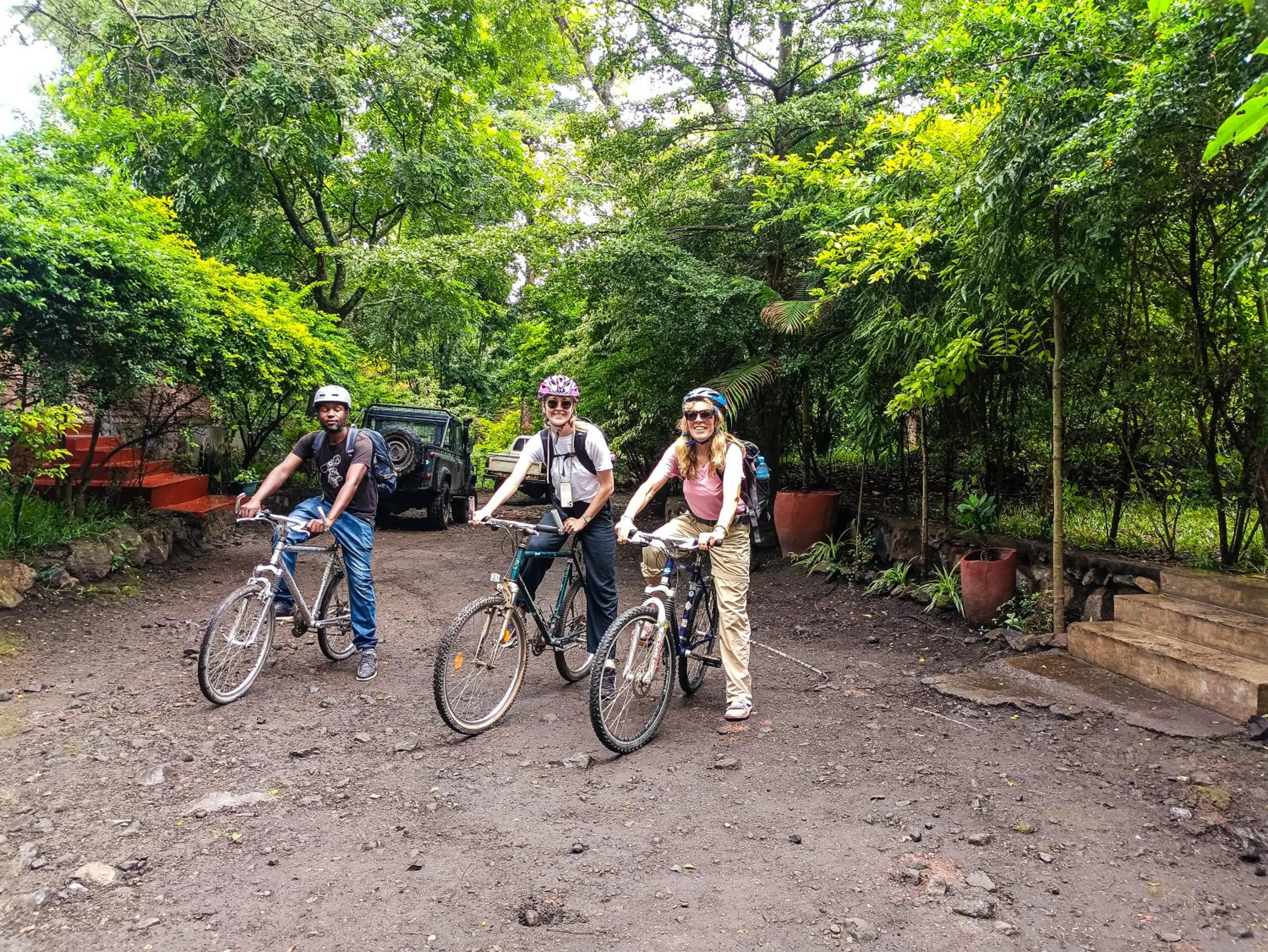 Cycling in Endasawa Tree Lodge