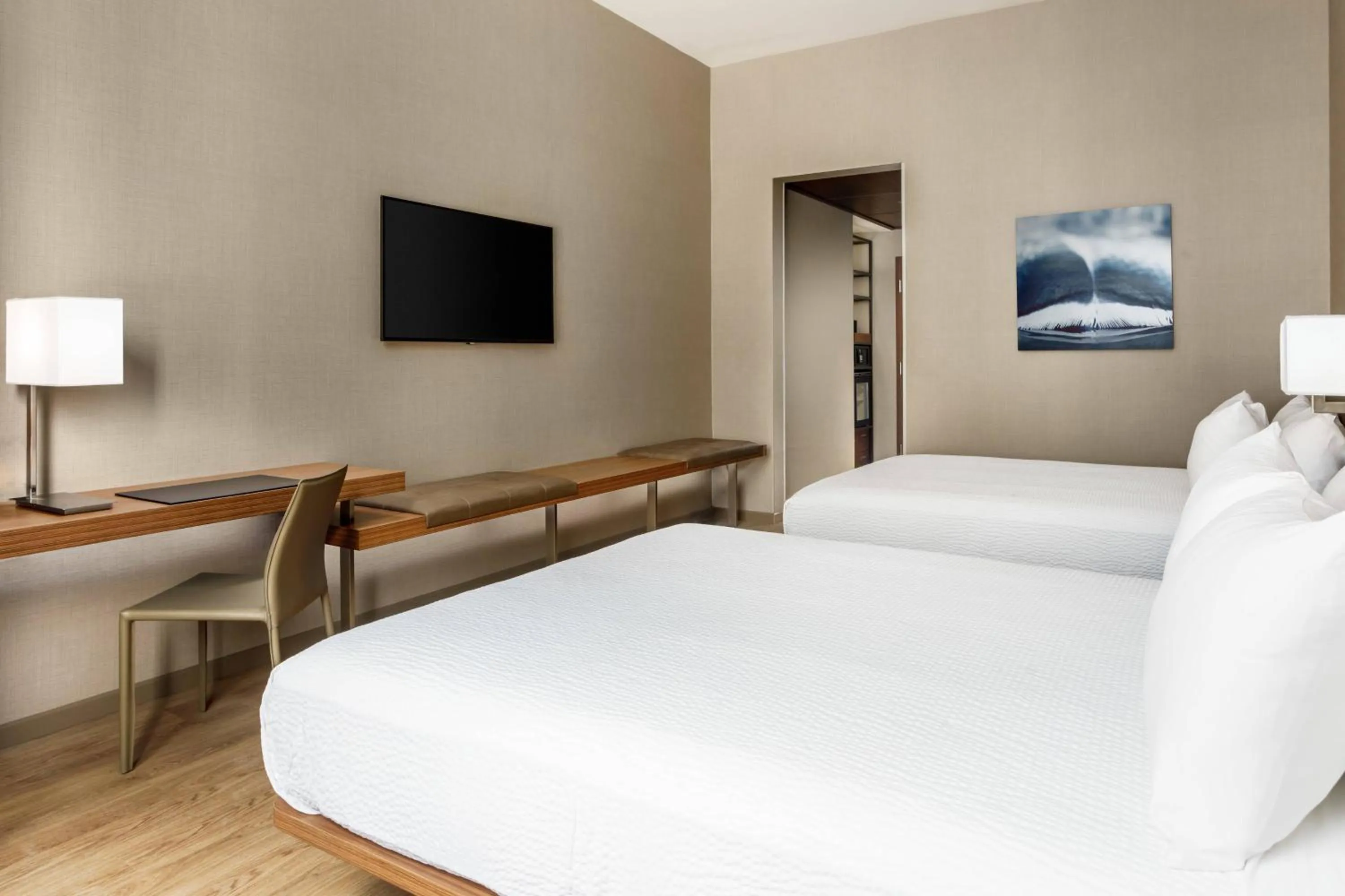 Photo of the whole room, Bed in AC Hotel by Marriott San Francisco Airport/Oyster Point Waterfront