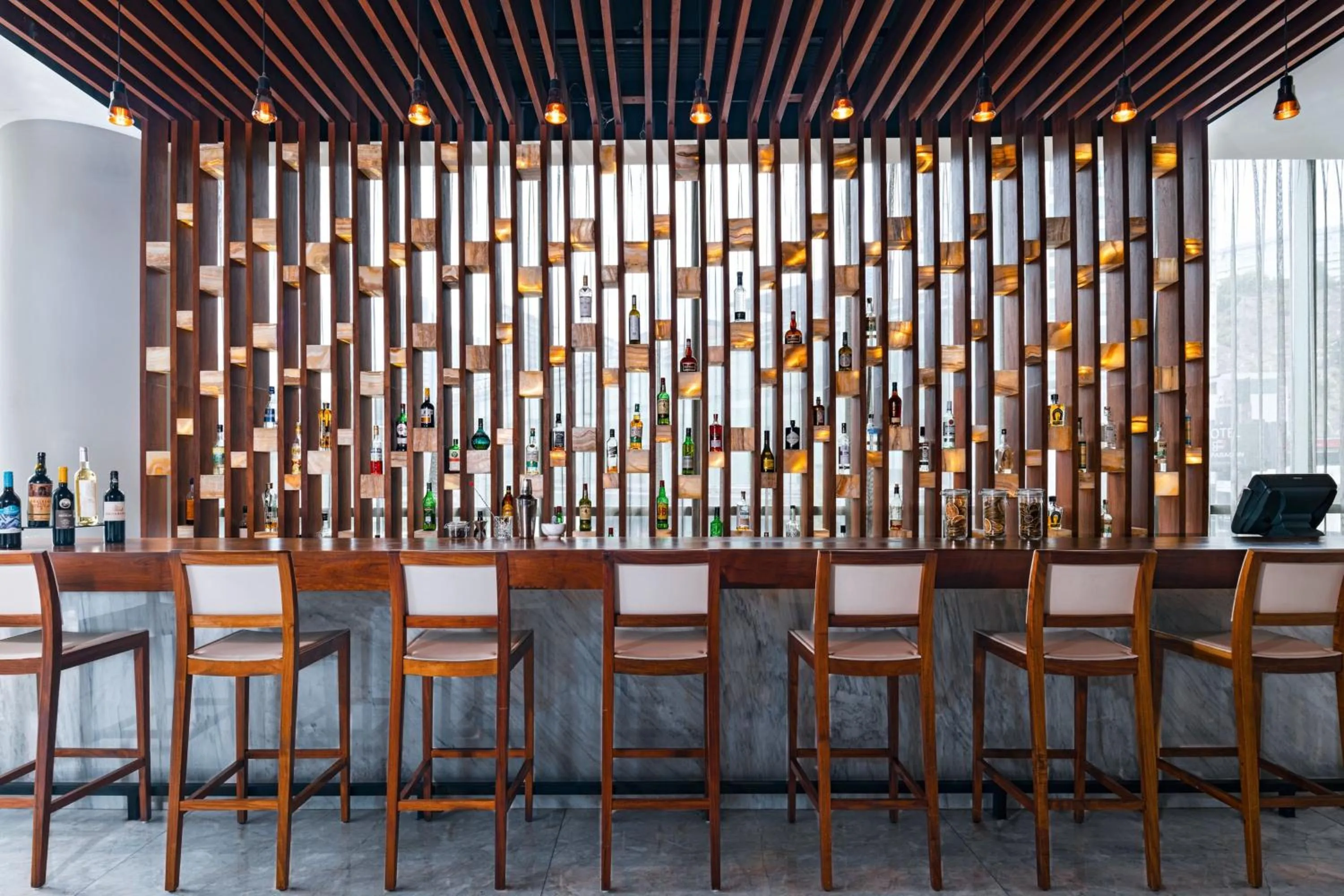 Lounge or bar in AC Hotel by Marriott Santa Fe