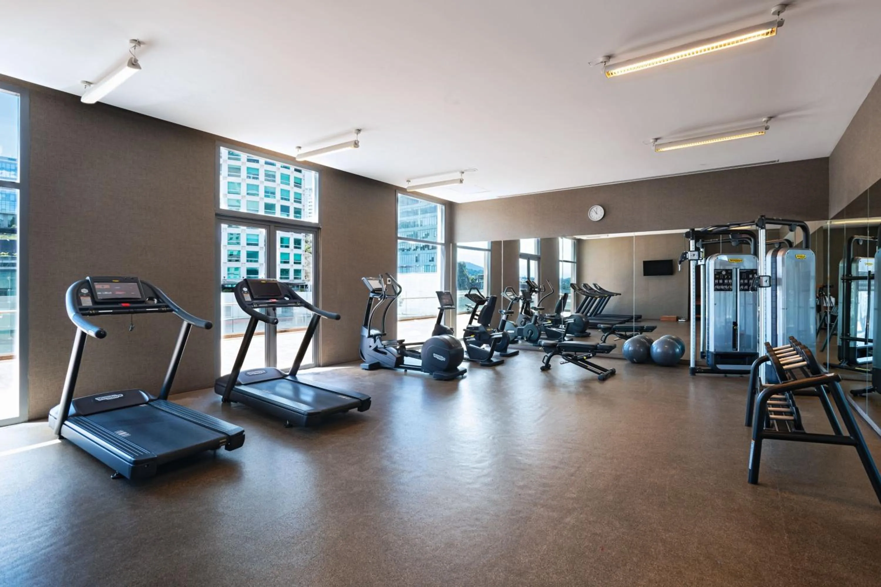 Fitness centre/facilities in AC Hotel by Marriott Santa Fe