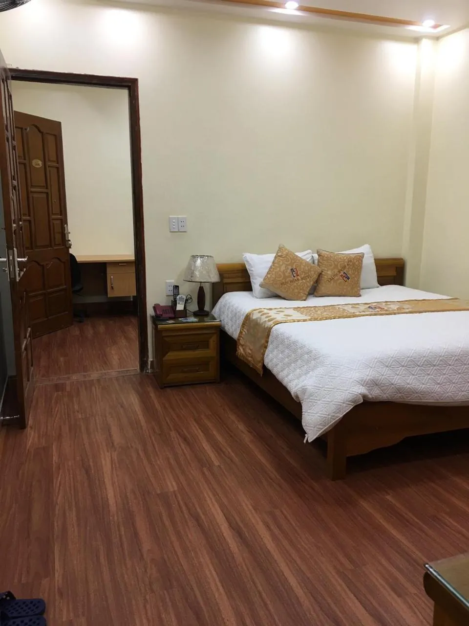Bed in Huy Hoan Hotel