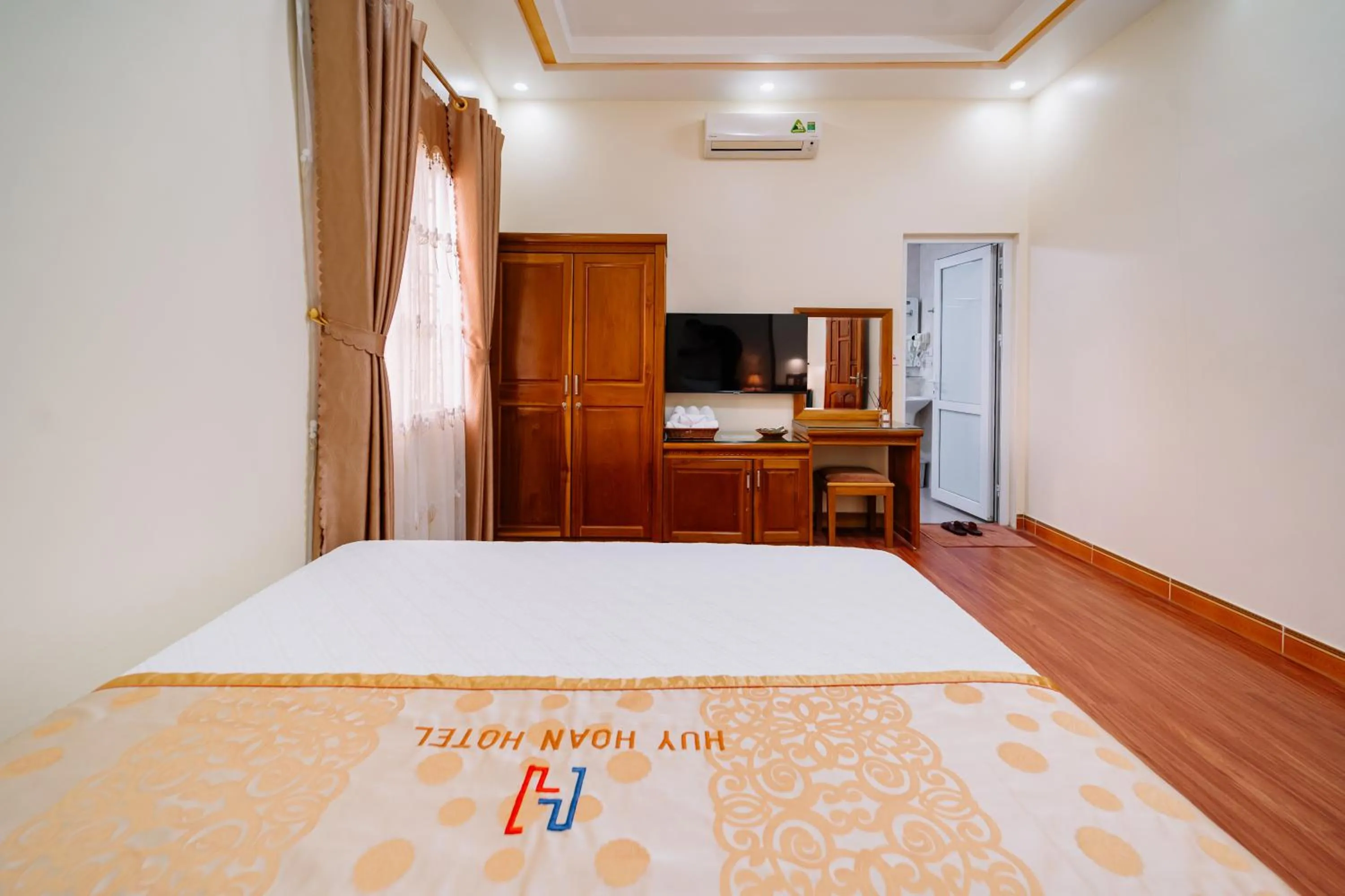 Bed in Huy Hoan Hotel