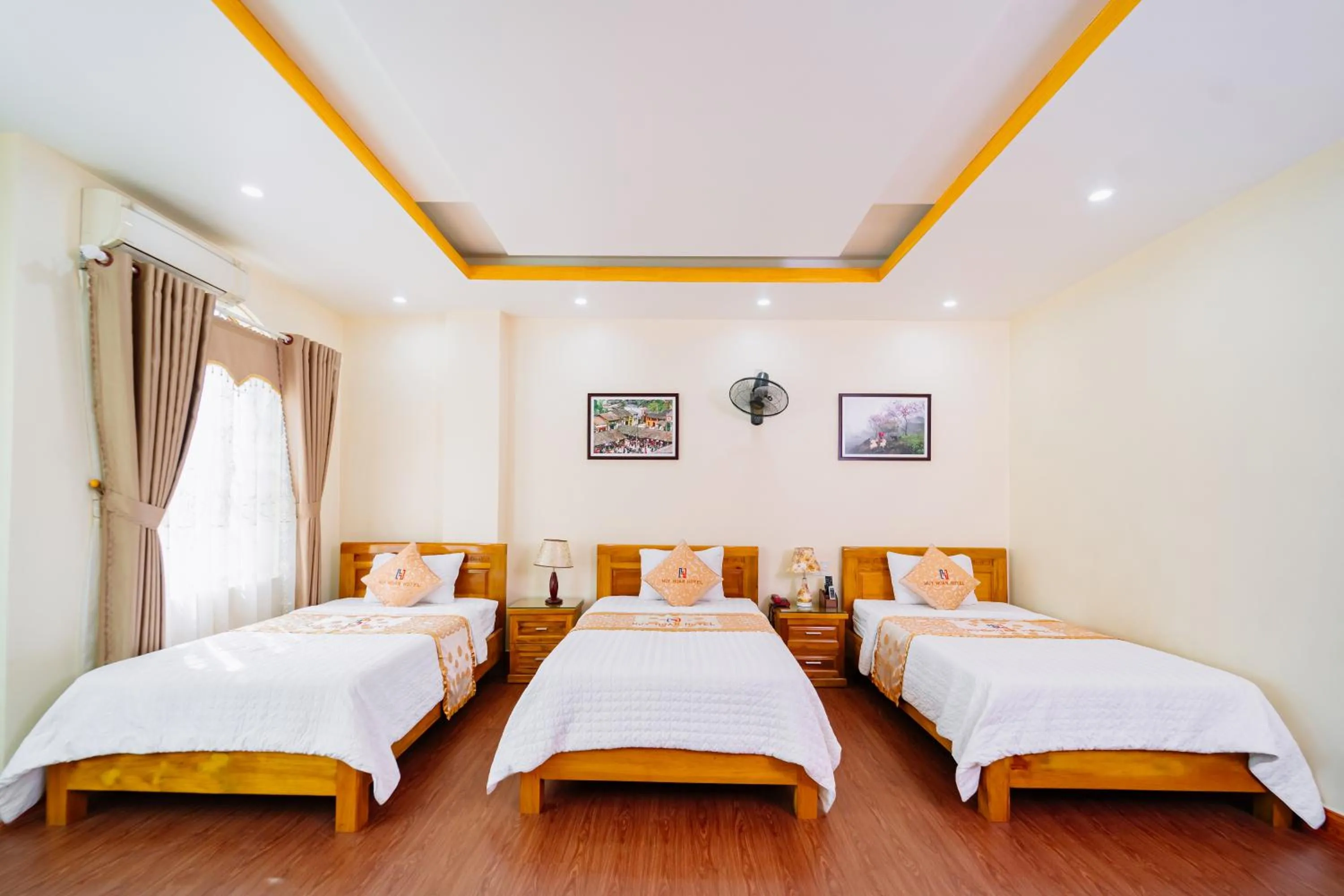 Bed in Huy Hoan Hotel
