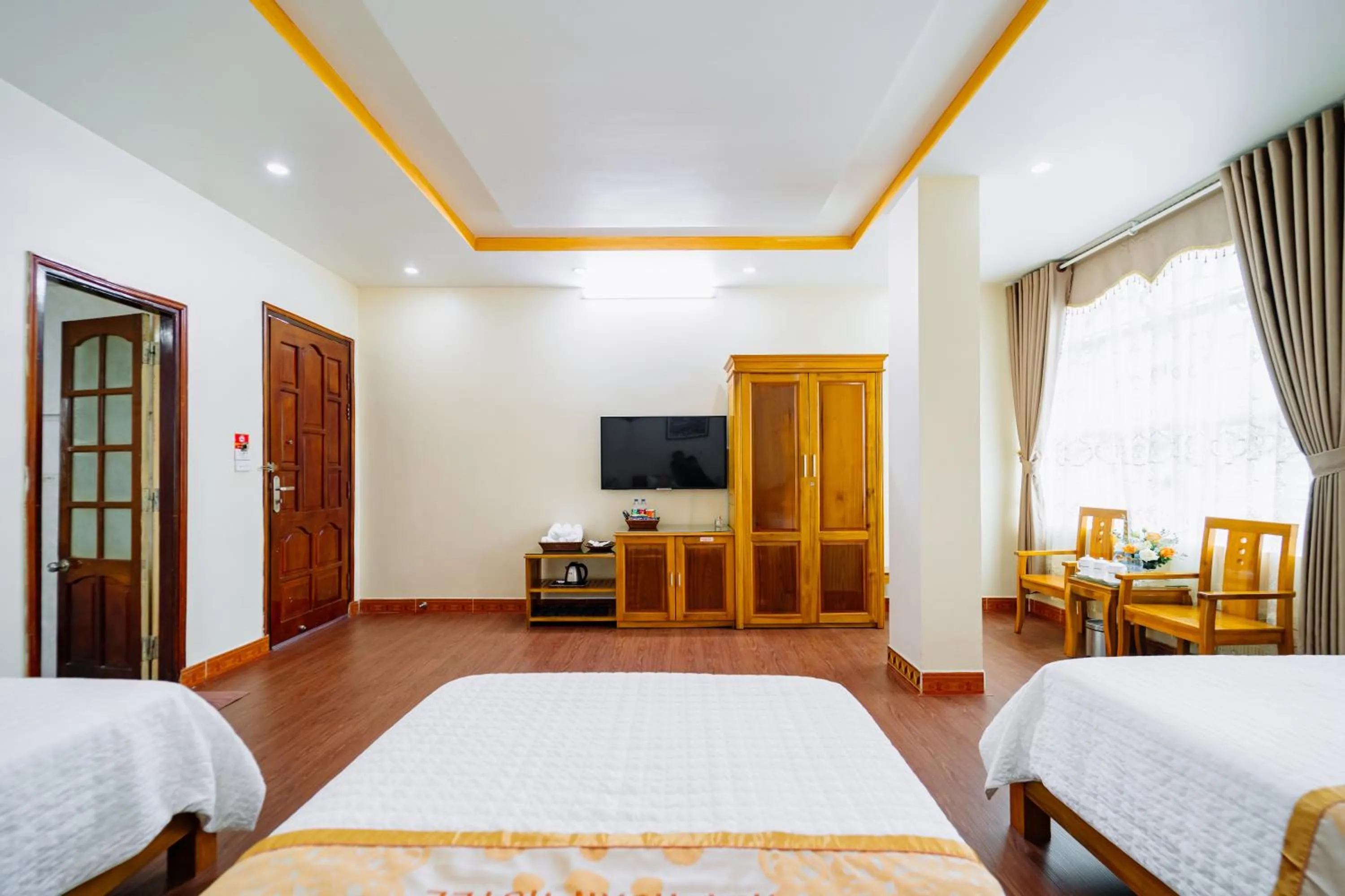 Bed in Huy Hoan Hotel