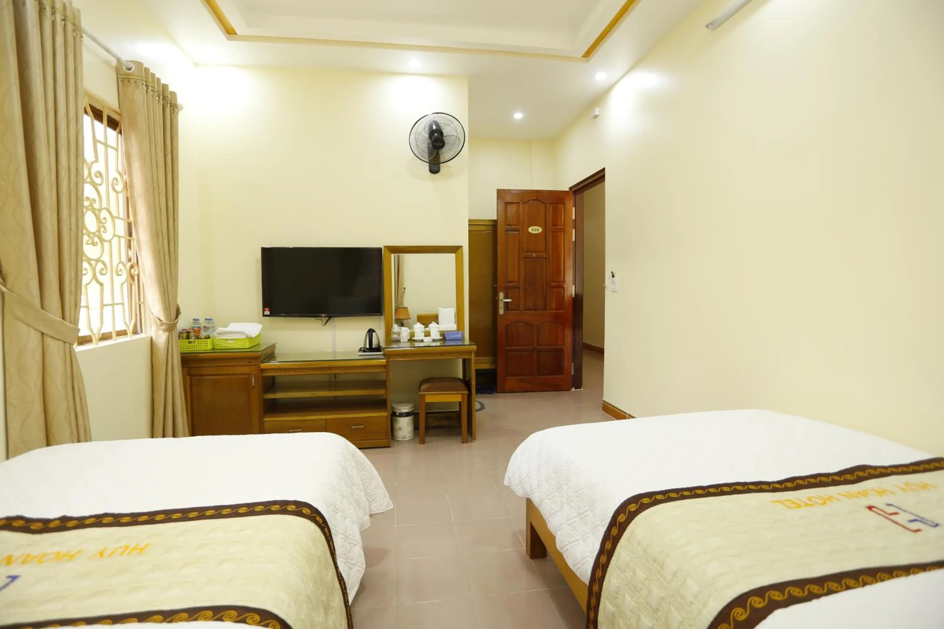 Bed in Huy Hoan Hotel