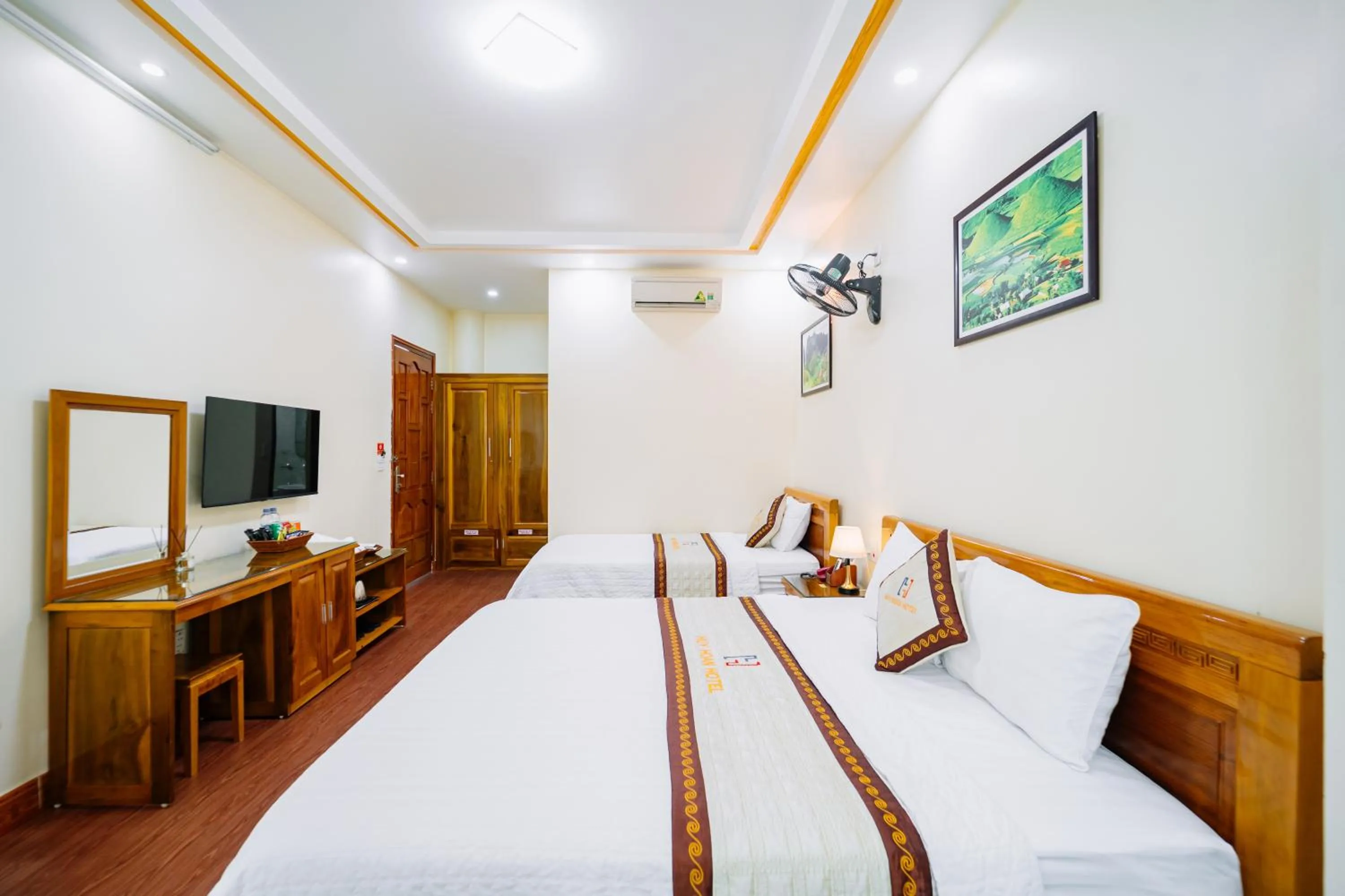 Bed in Huy Hoan Hotel