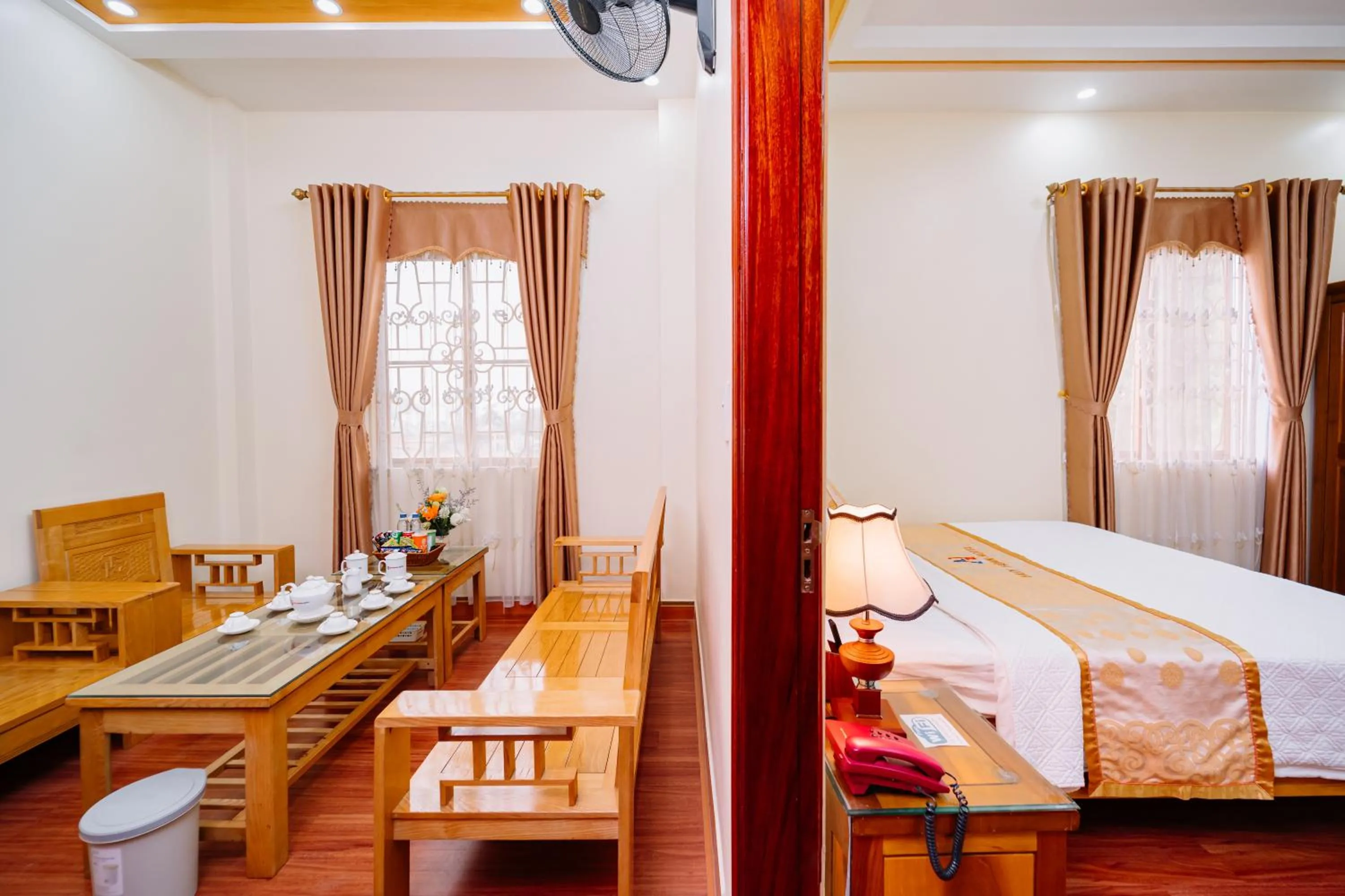 Bed in Huy Hoan Hotel
