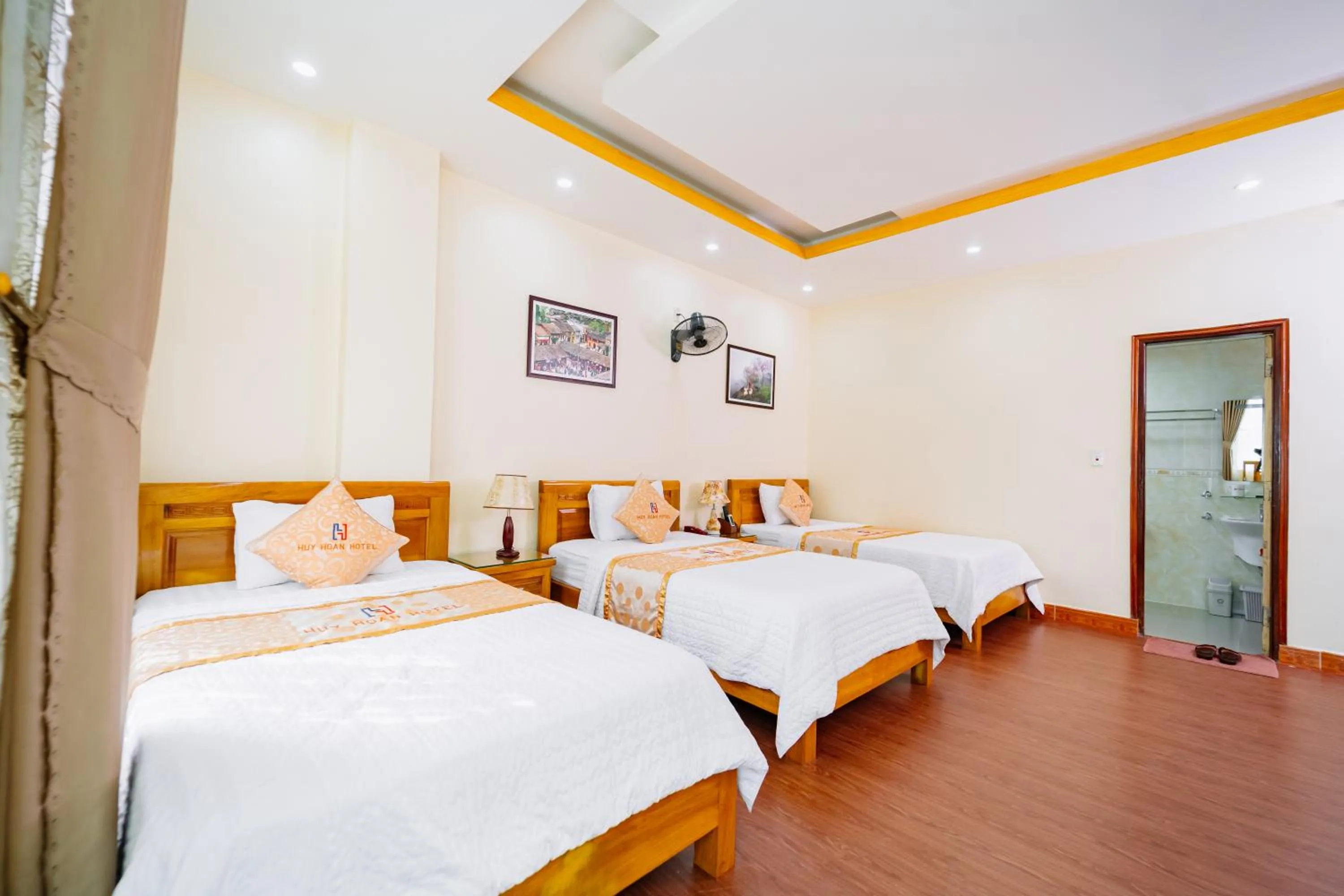 Bed in Huy Hoan Hotel