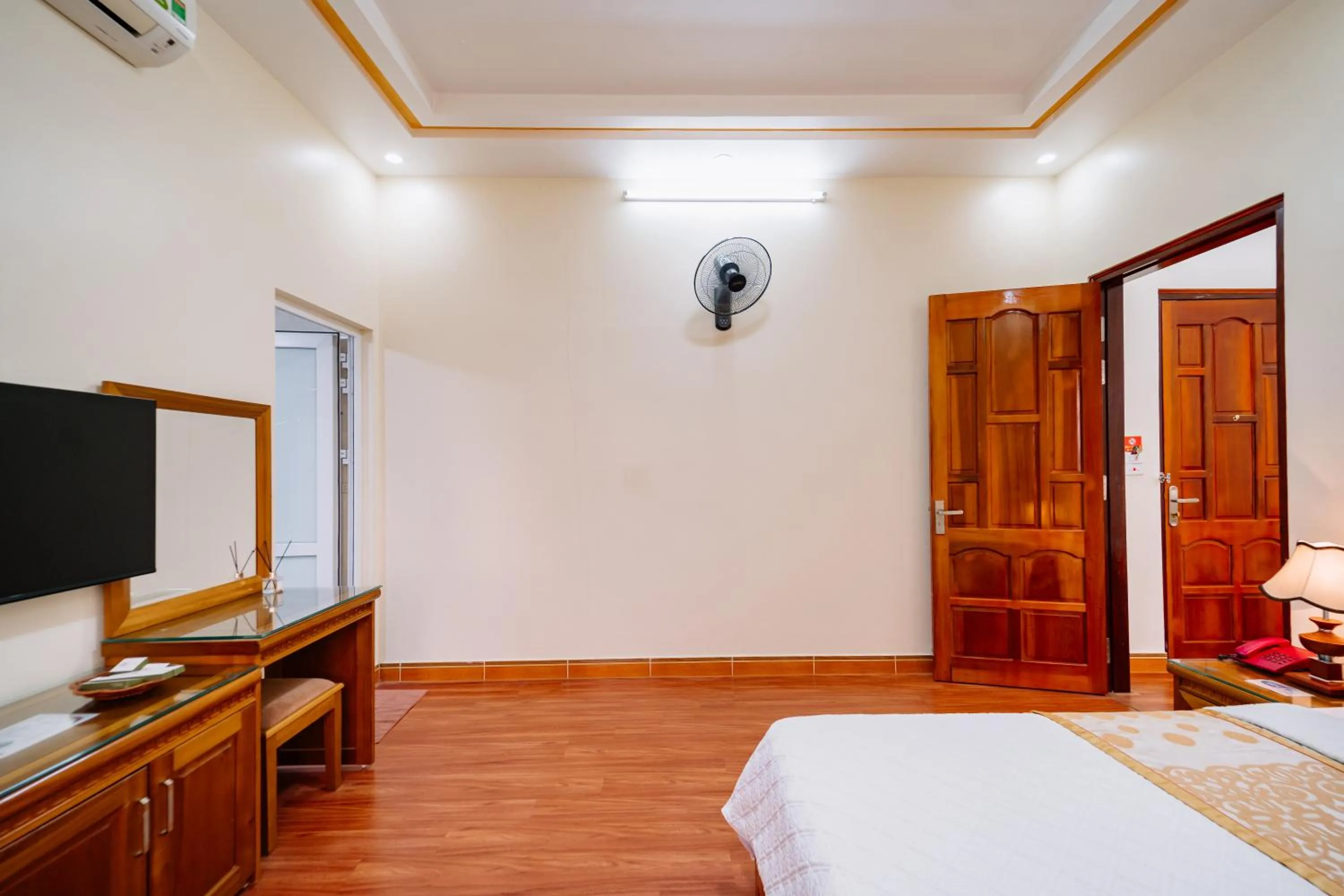 Bed in Huy Hoan Hotel