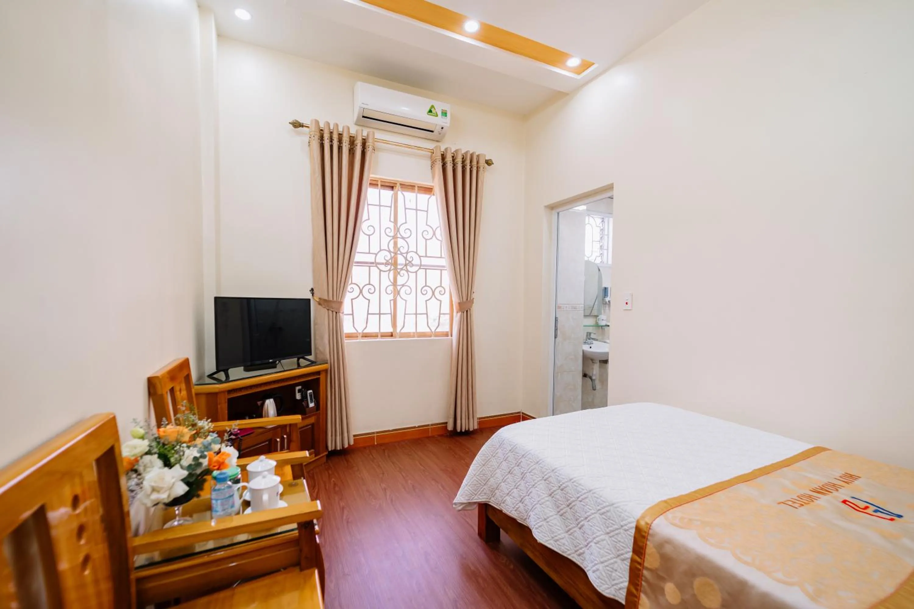 Bed in Huy Hoan Hotel