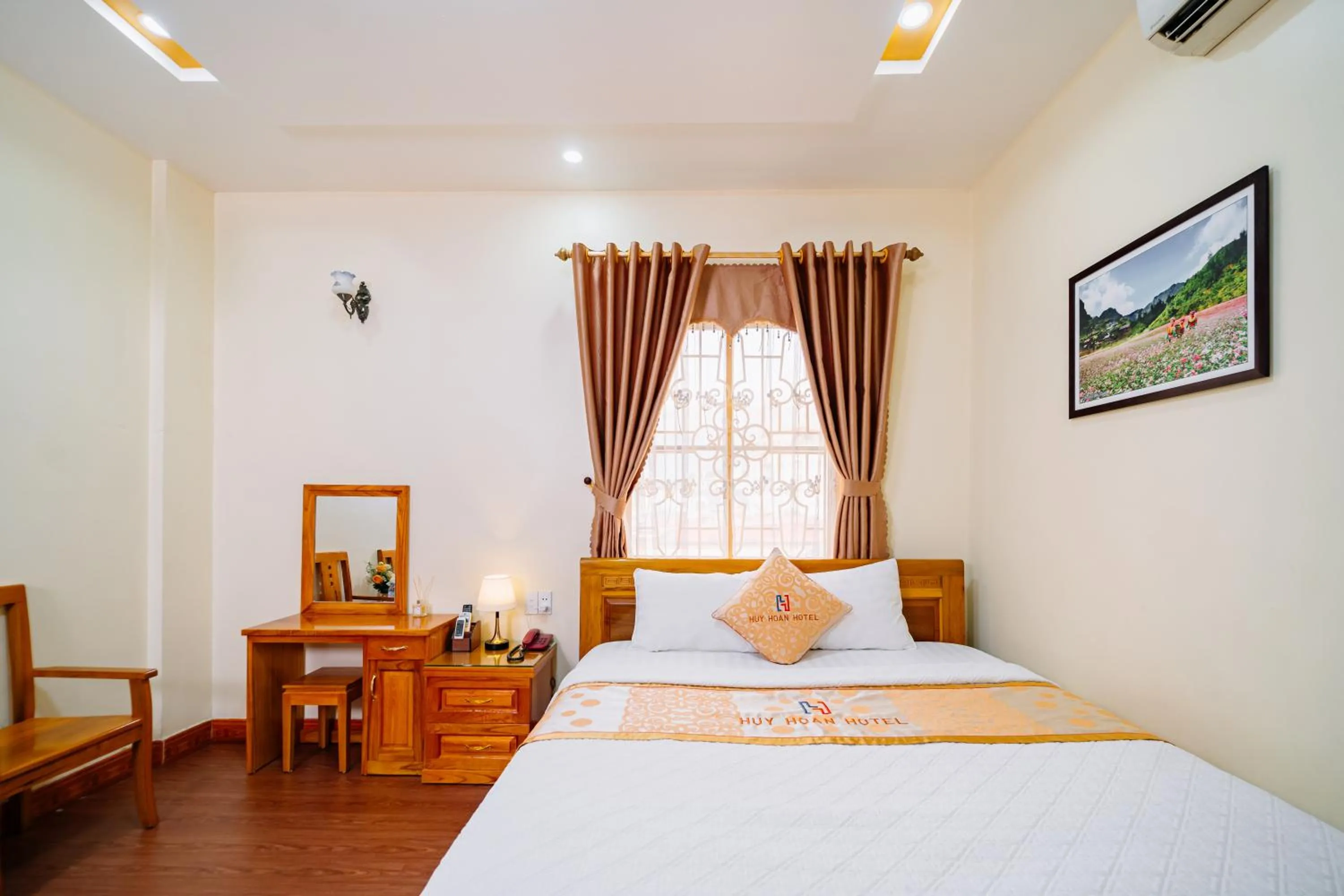 Bed in Huy Hoan Hotel