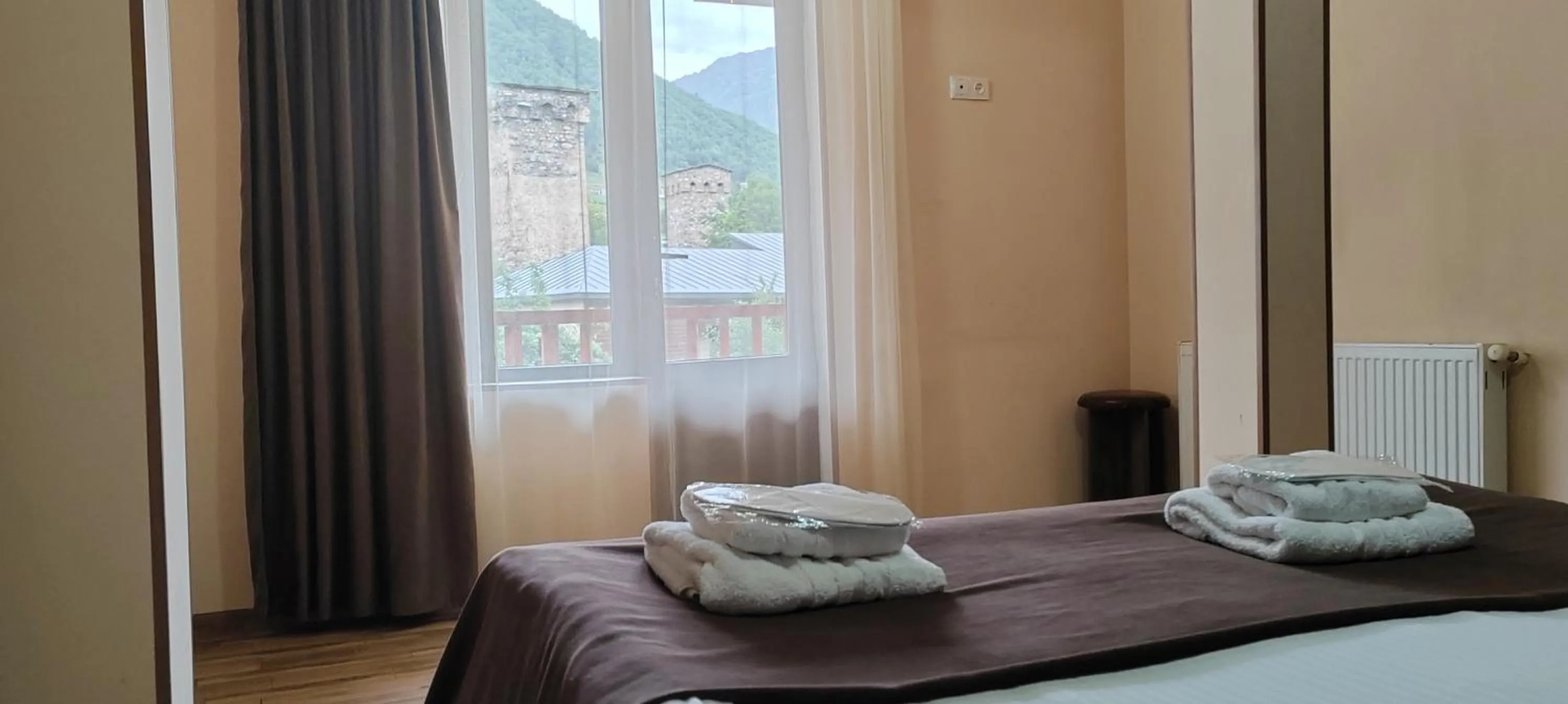 Bed in Hotel Svanseti