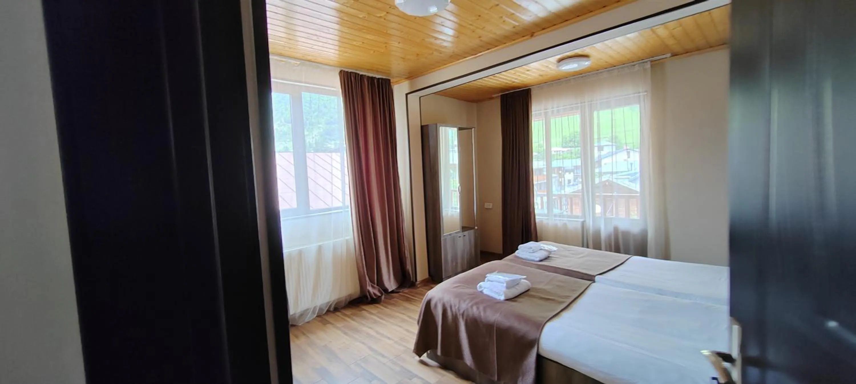 Bed in Hotel Svanseti