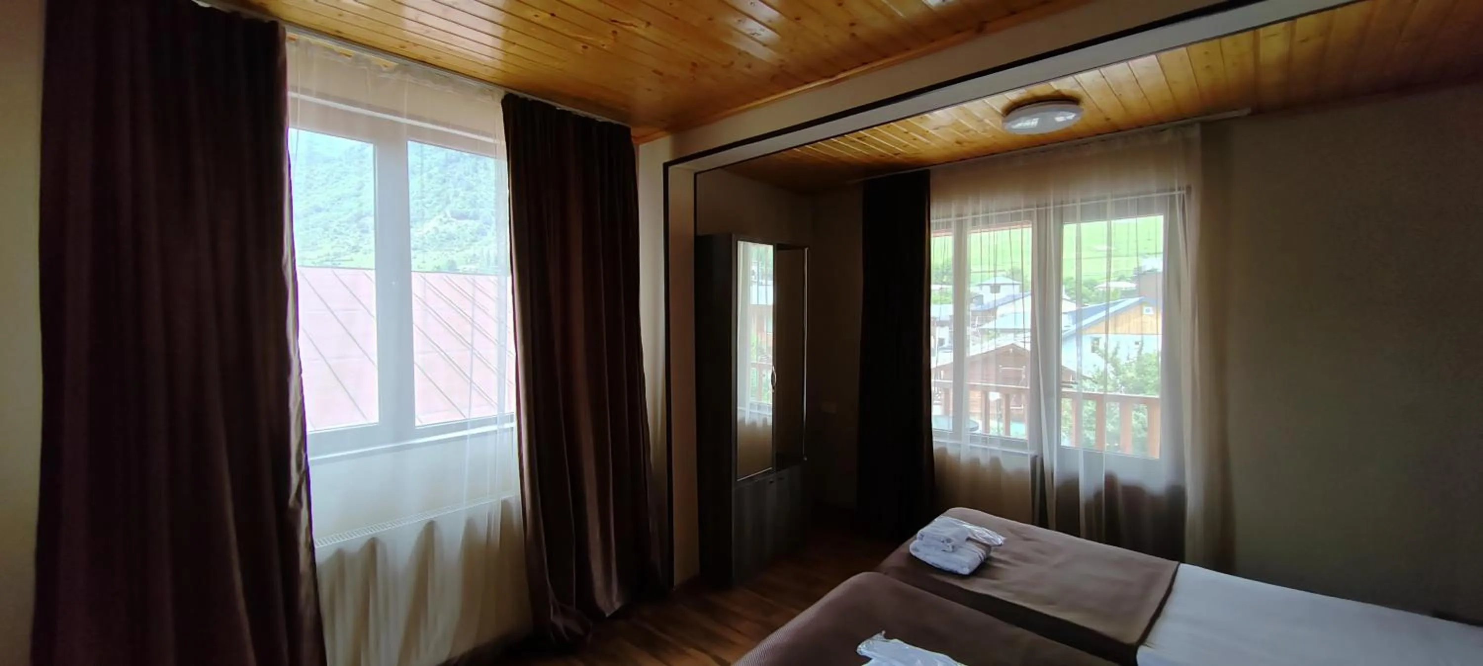 Bed in Hotel Svanseti