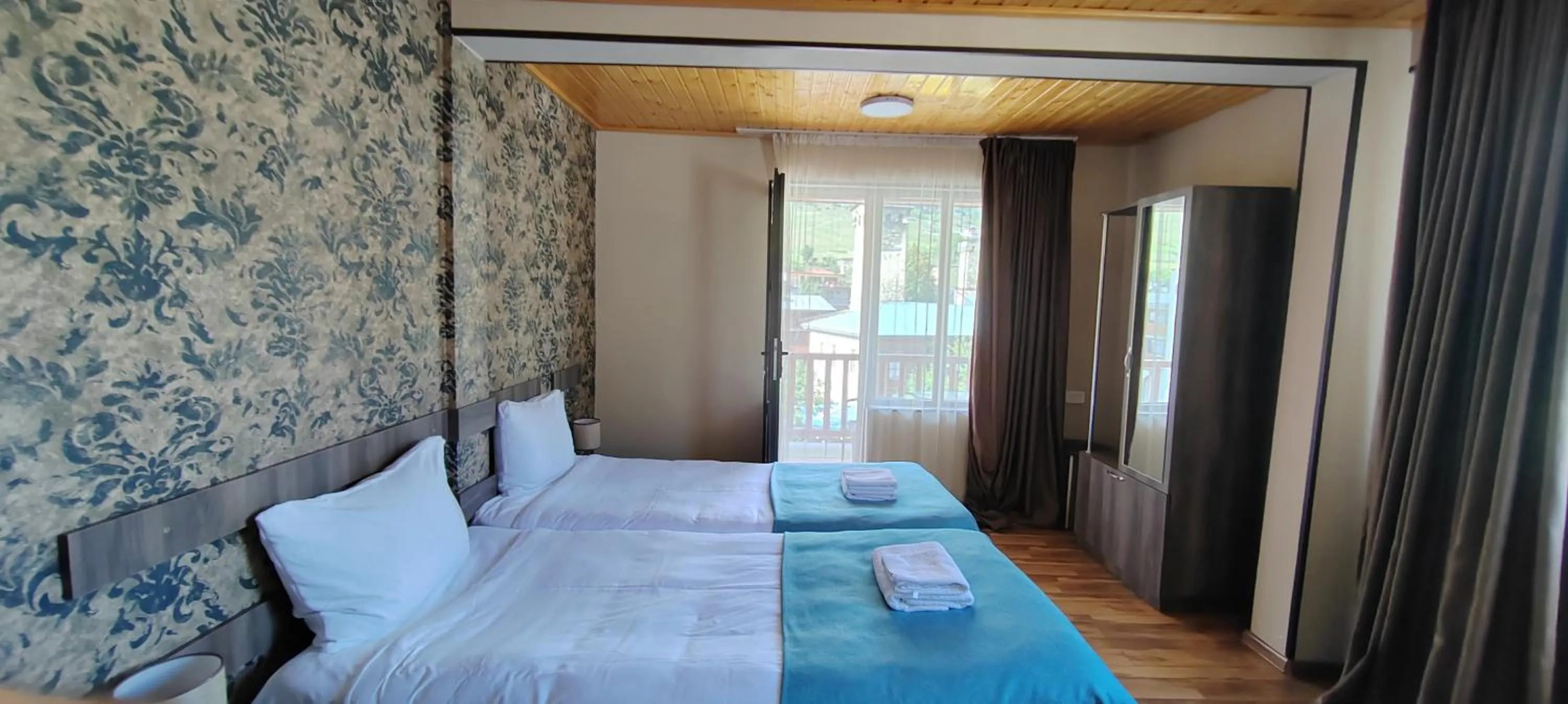 Bed in Hotel Svanseti