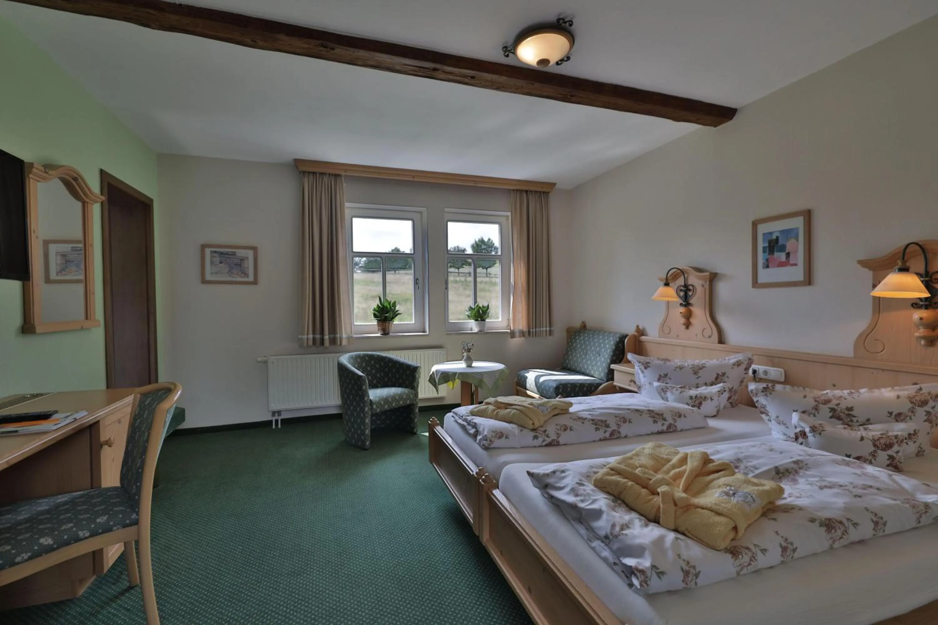 Photo of the whole room, Bed in Hotel Hammermühle