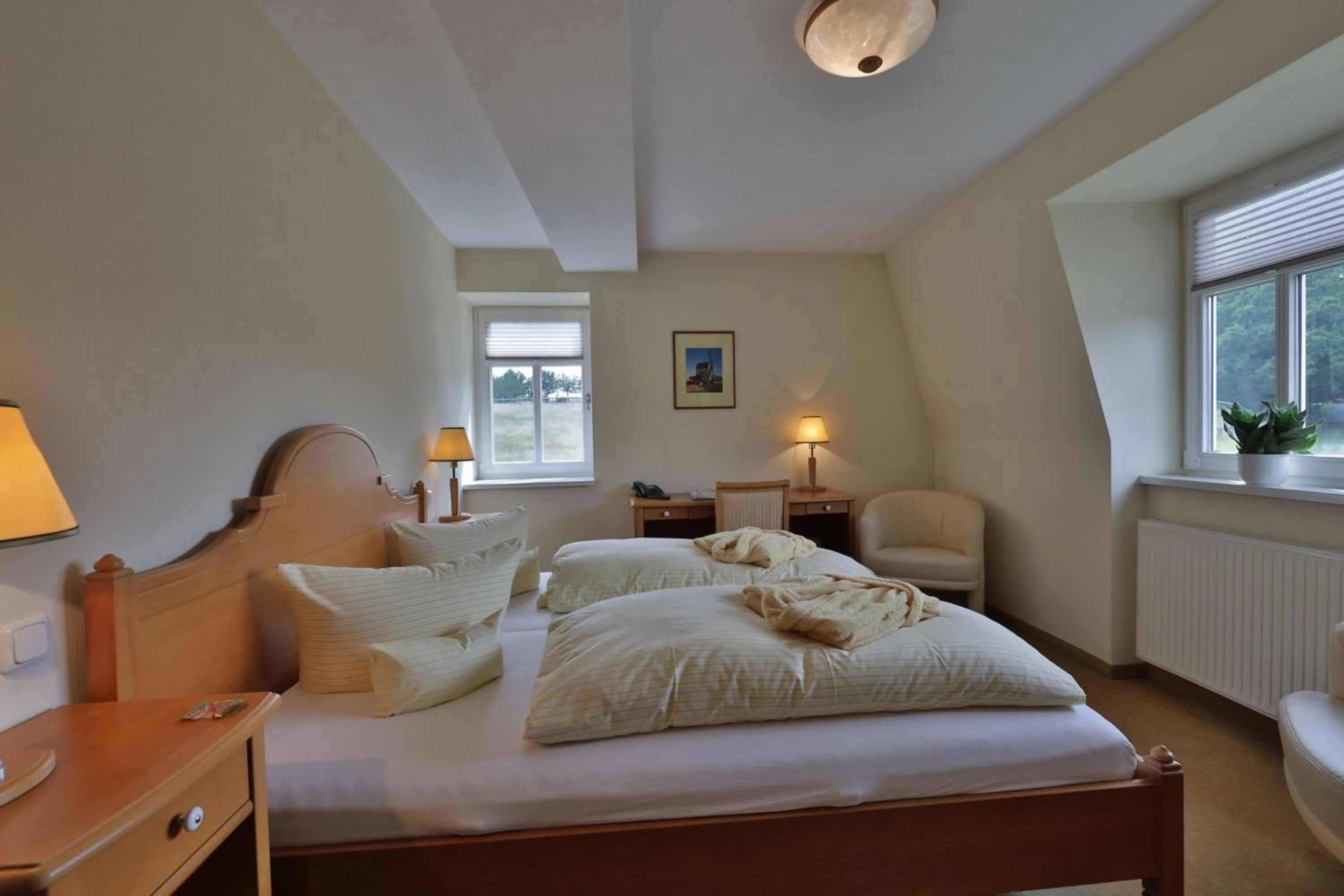 Photo of the whole room, Bed in Hotel Hammermühle