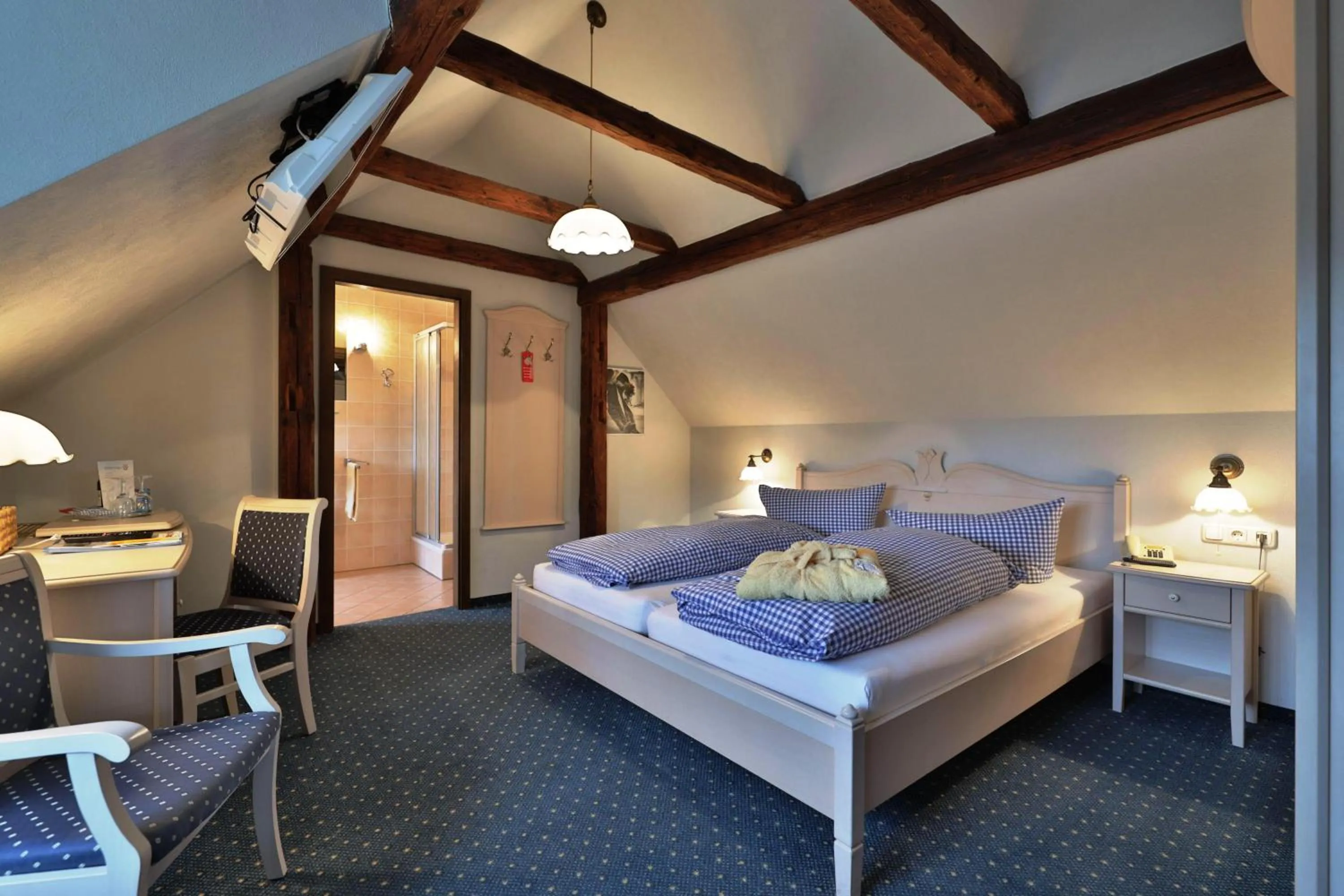 Photo of the whole room, Bed in Hotel Hammermühle