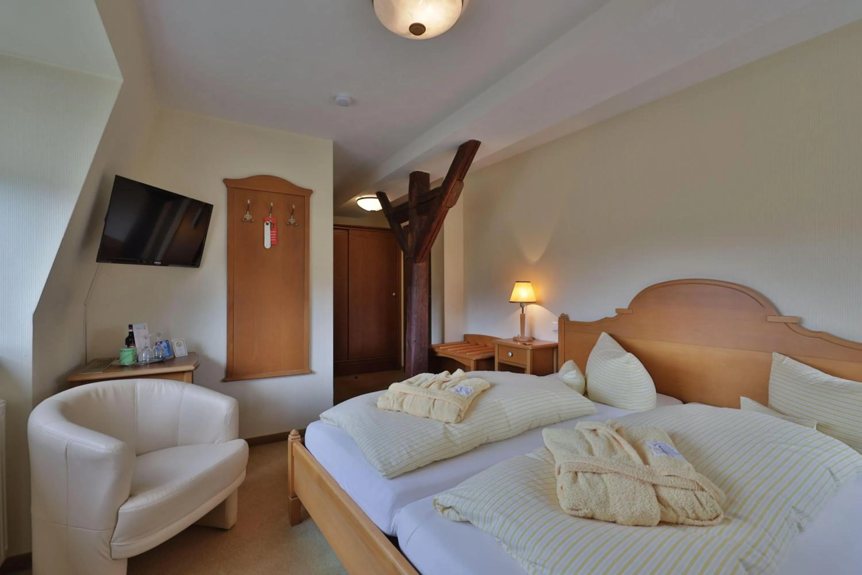 Photo of the whole room, Bed in Hotel Hammermühle