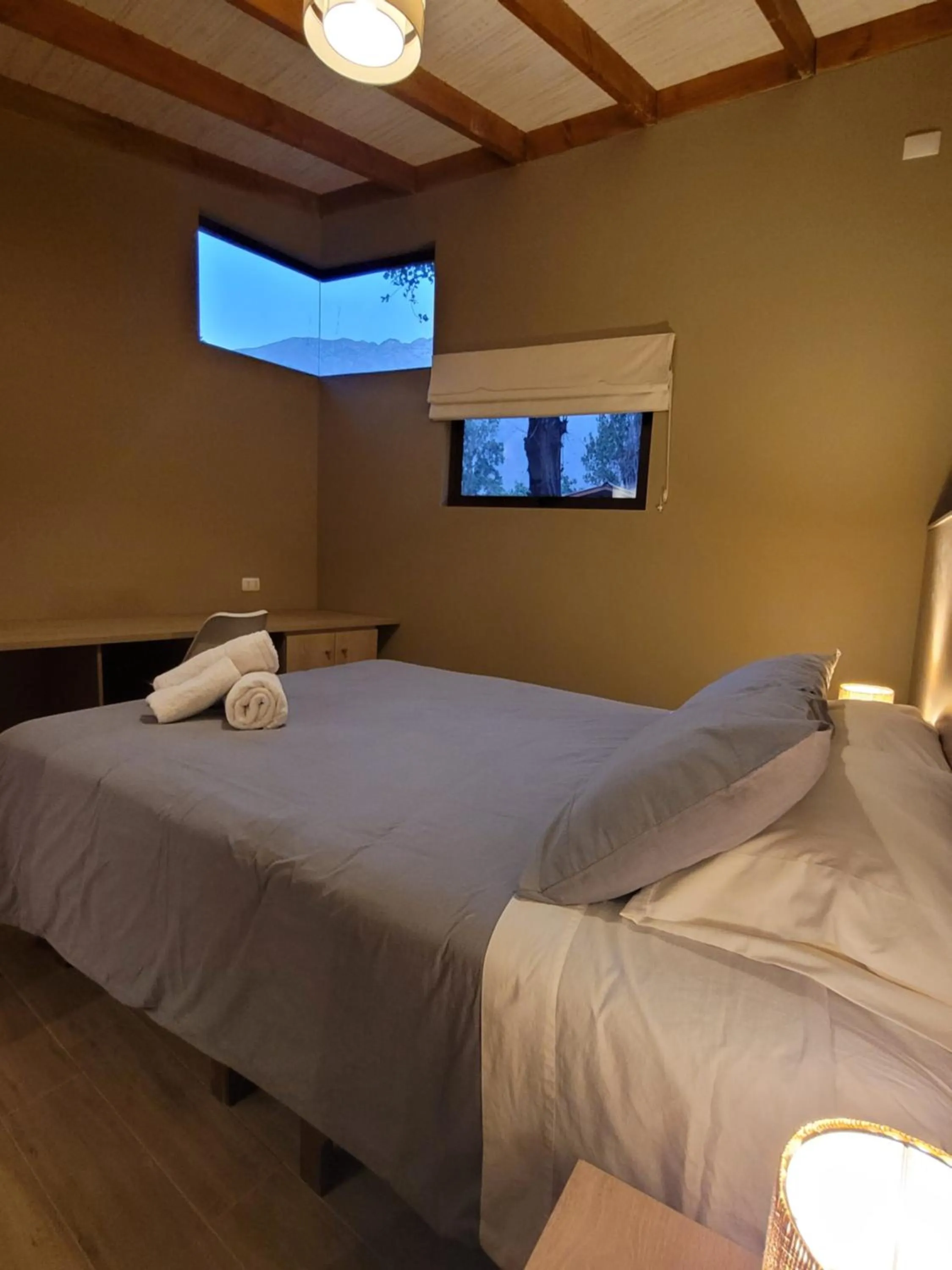 Bed in Hotel El Tesoro de Elqui