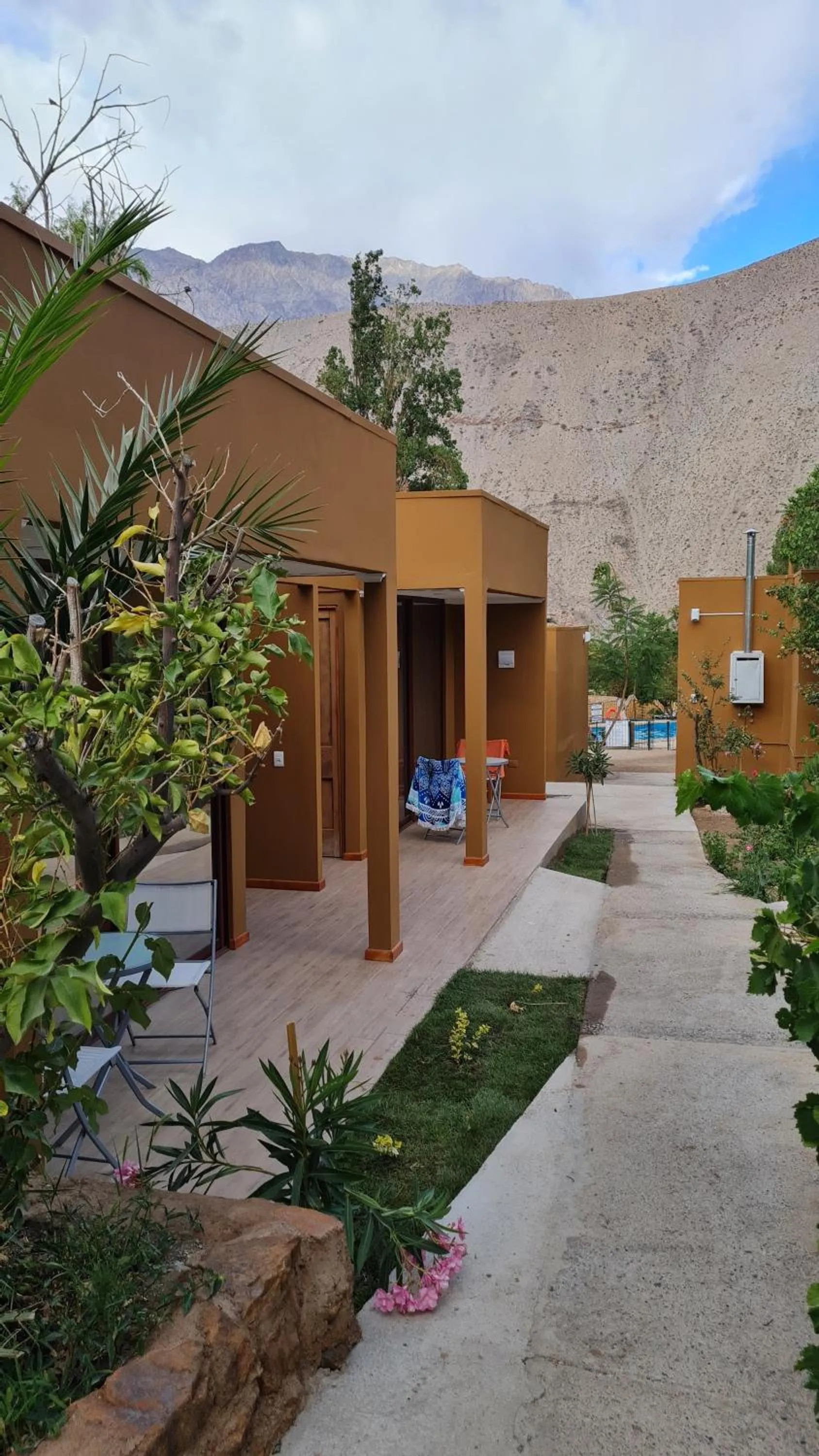 Inner courtyard view in Hotel El Tesoro de Elqui