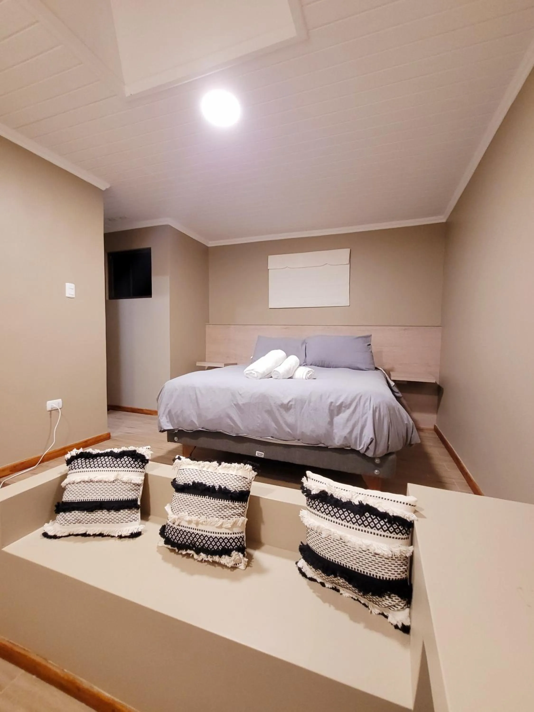 Bed in Hotel El Tesoro de Elqui