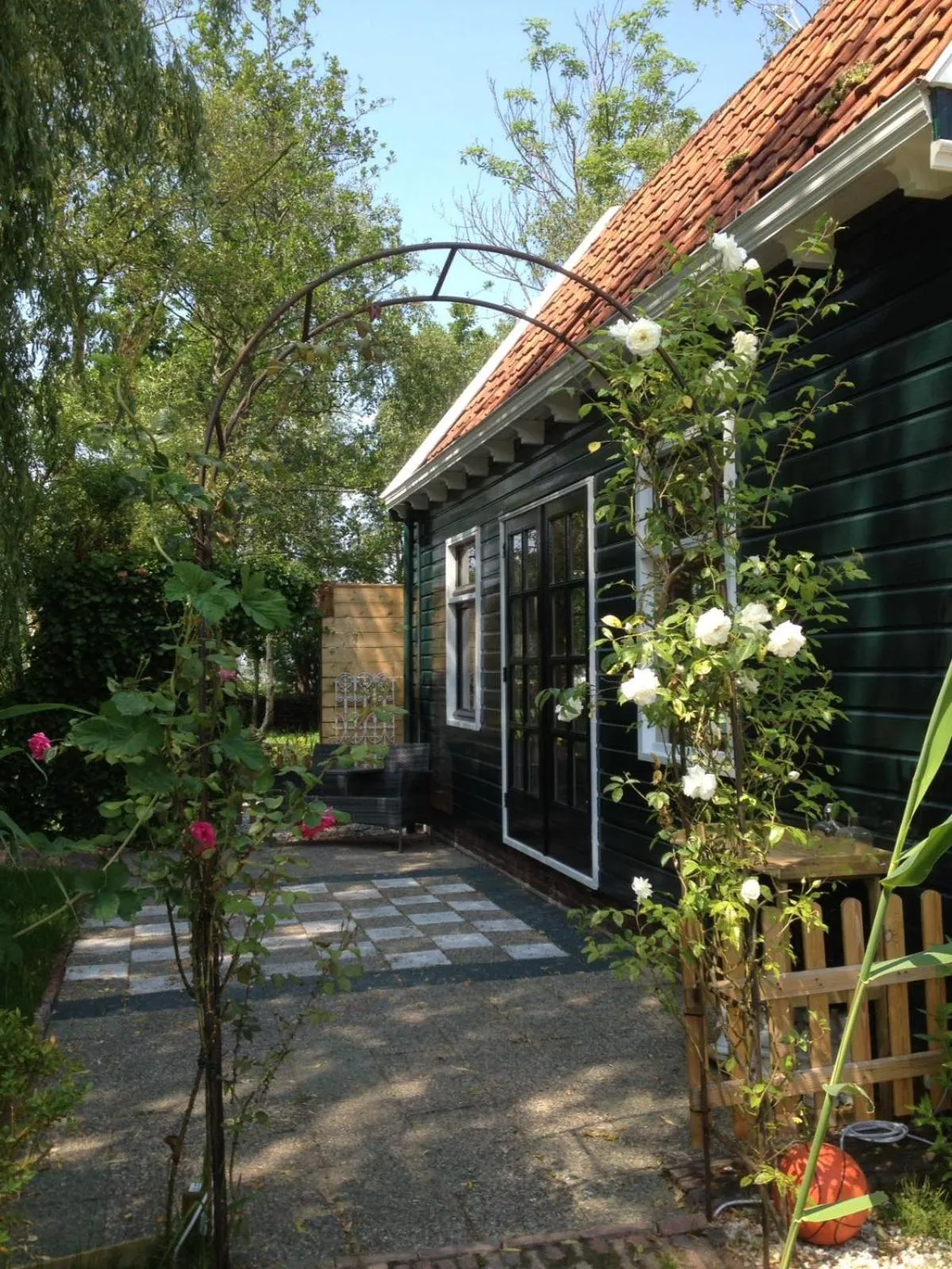 Balcony/Terrace in B&B Saense huisje