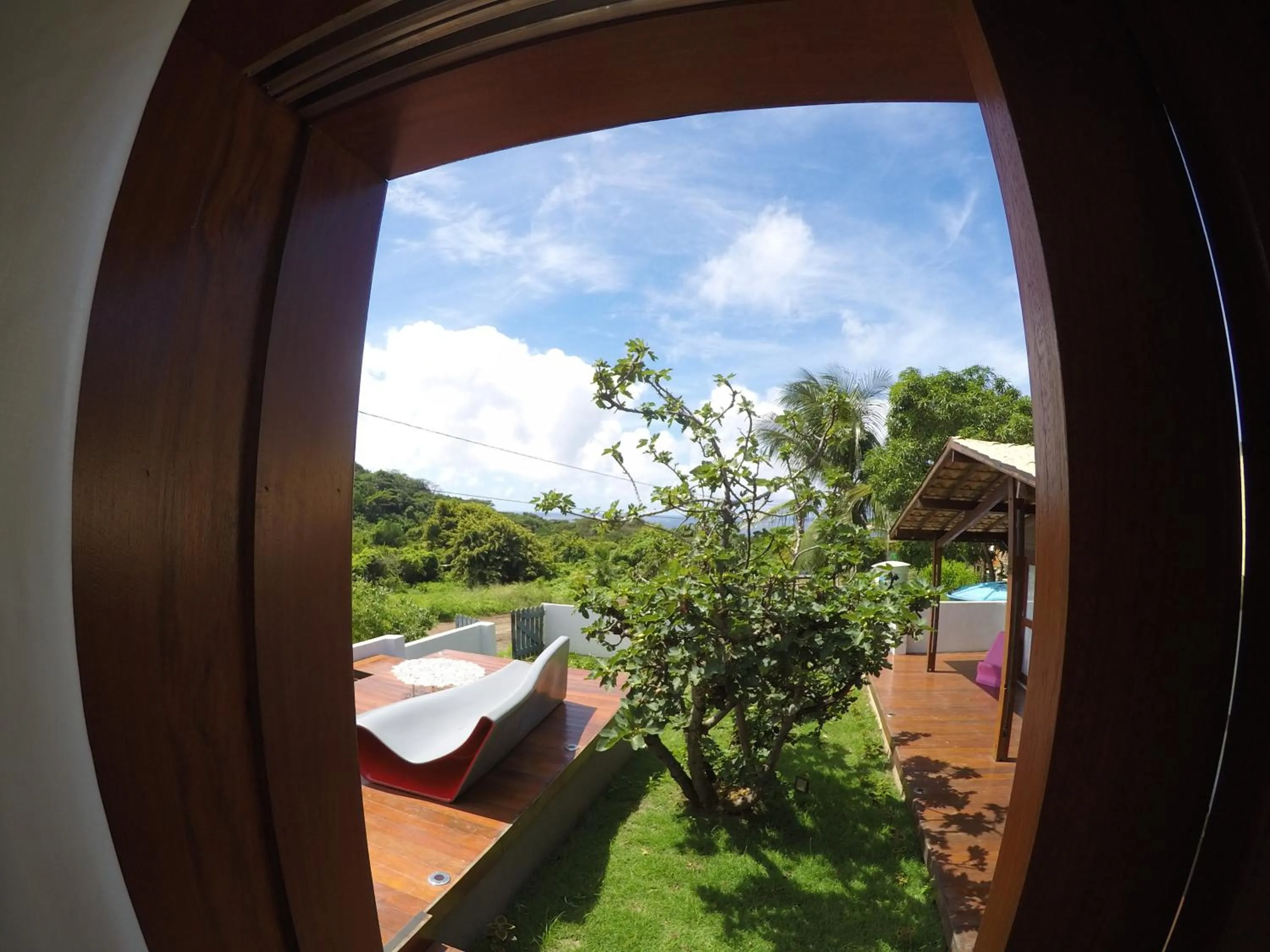 Garden view in Pousada Nascer do Sol