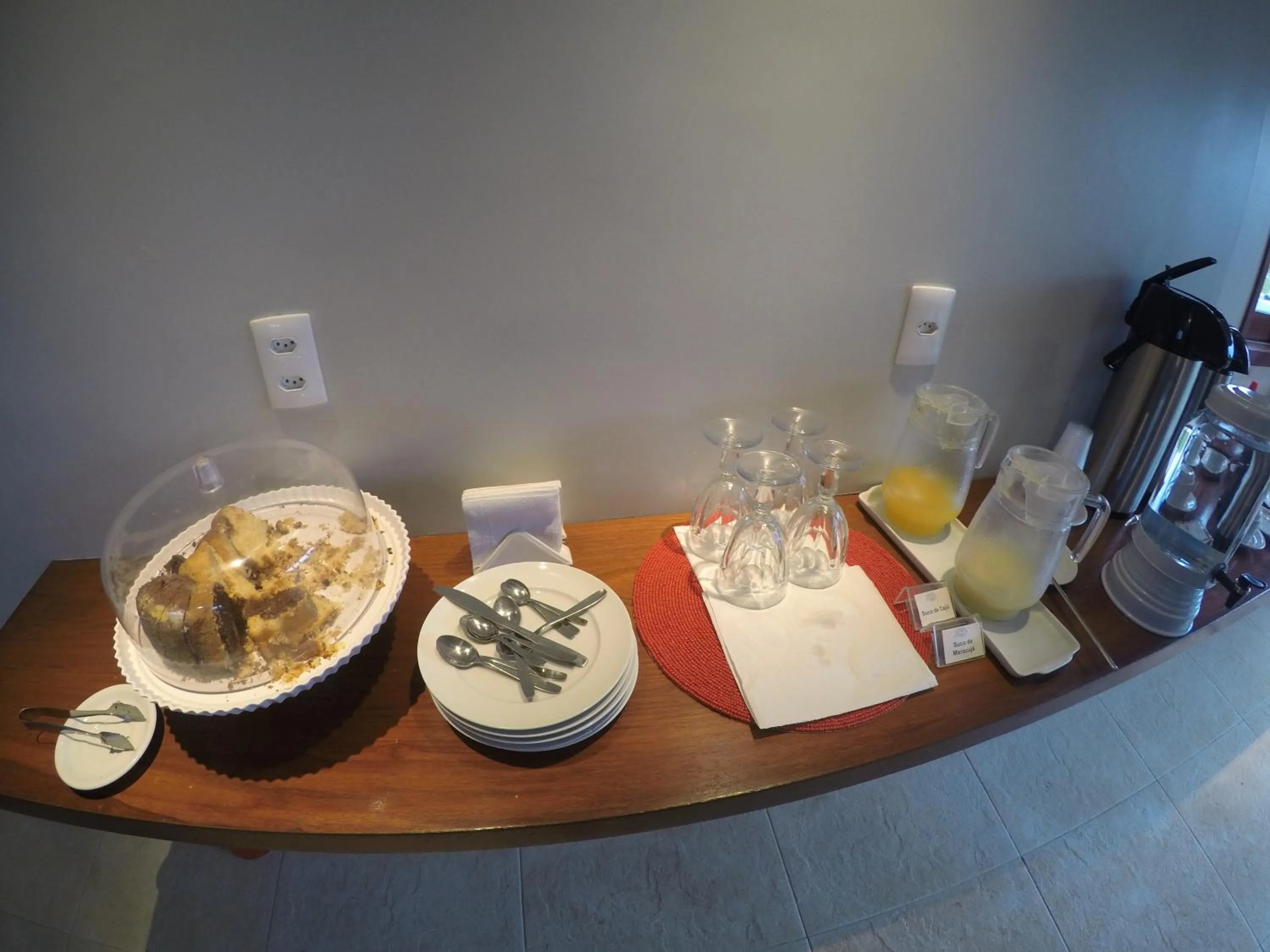 Food and drinks in Pousada Nascer do Sol