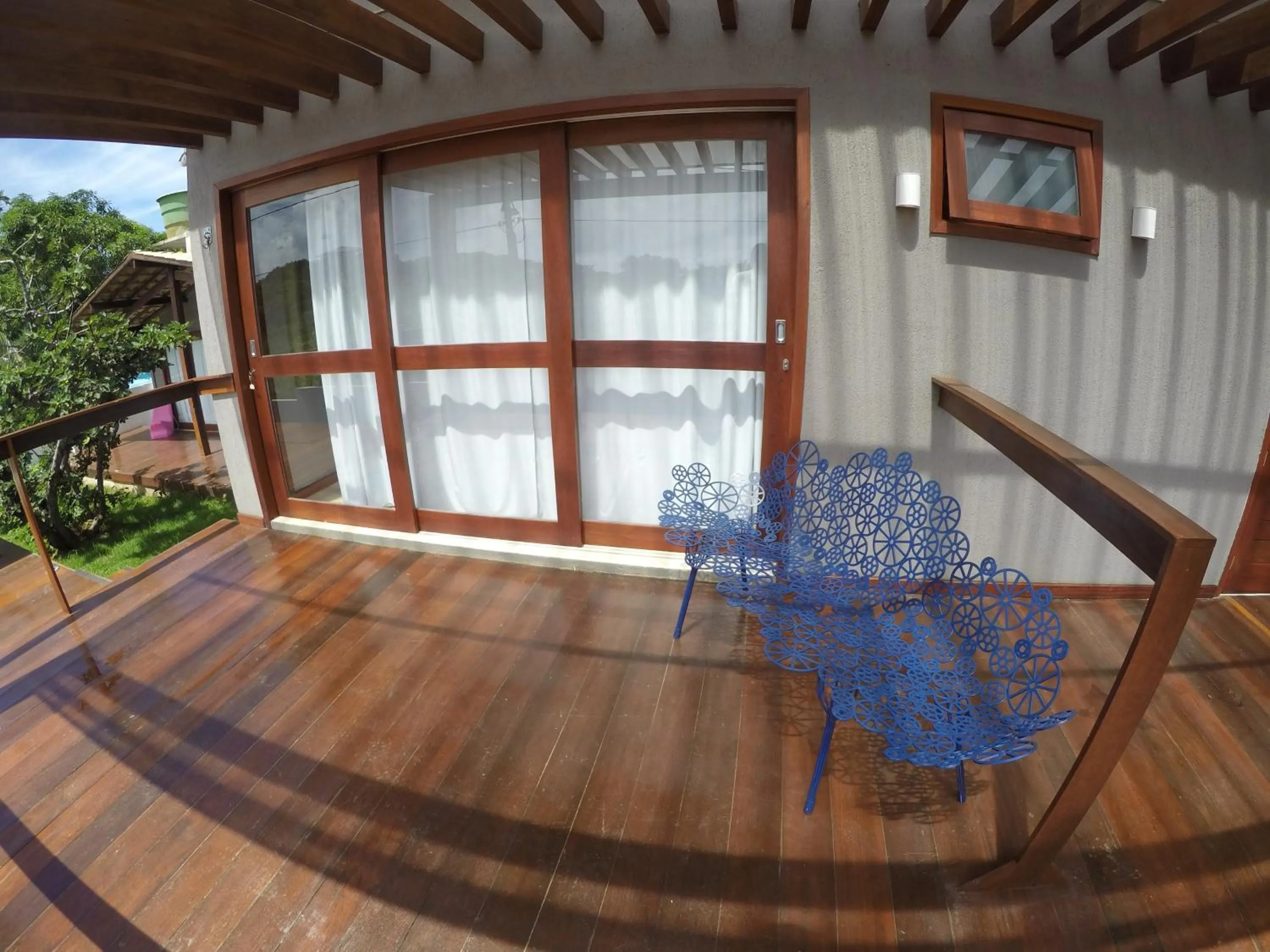 Balcony/Terrace in Pousada Nascer do Sol