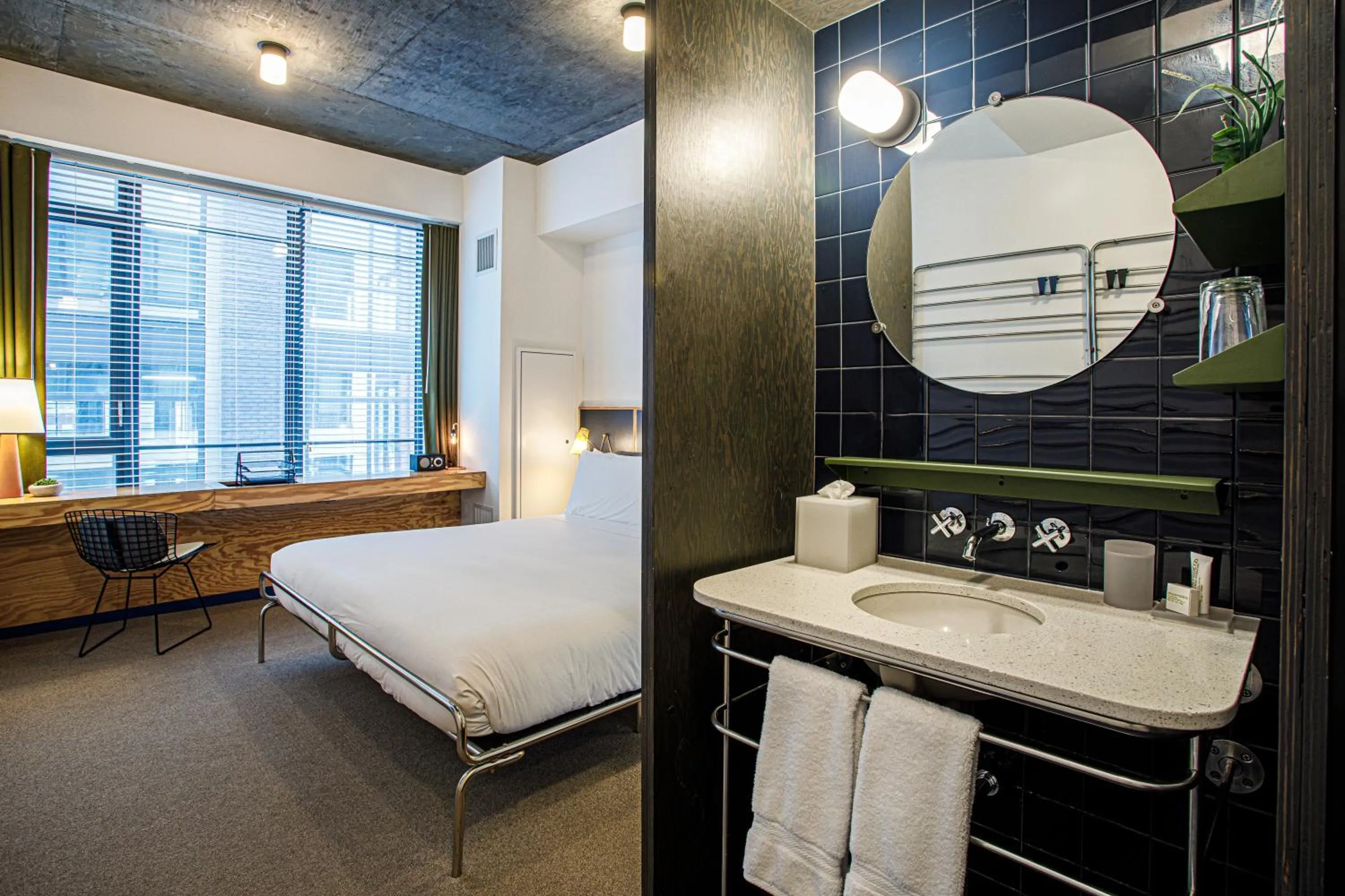 Bed in The Emily Hotel