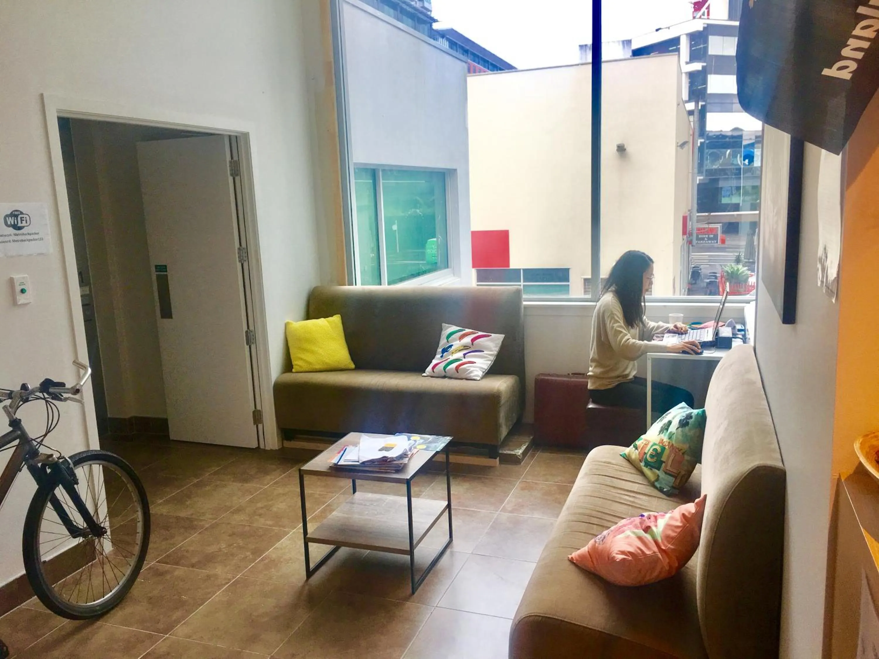 Lobby or reception in Metro Adventurer Backpackers