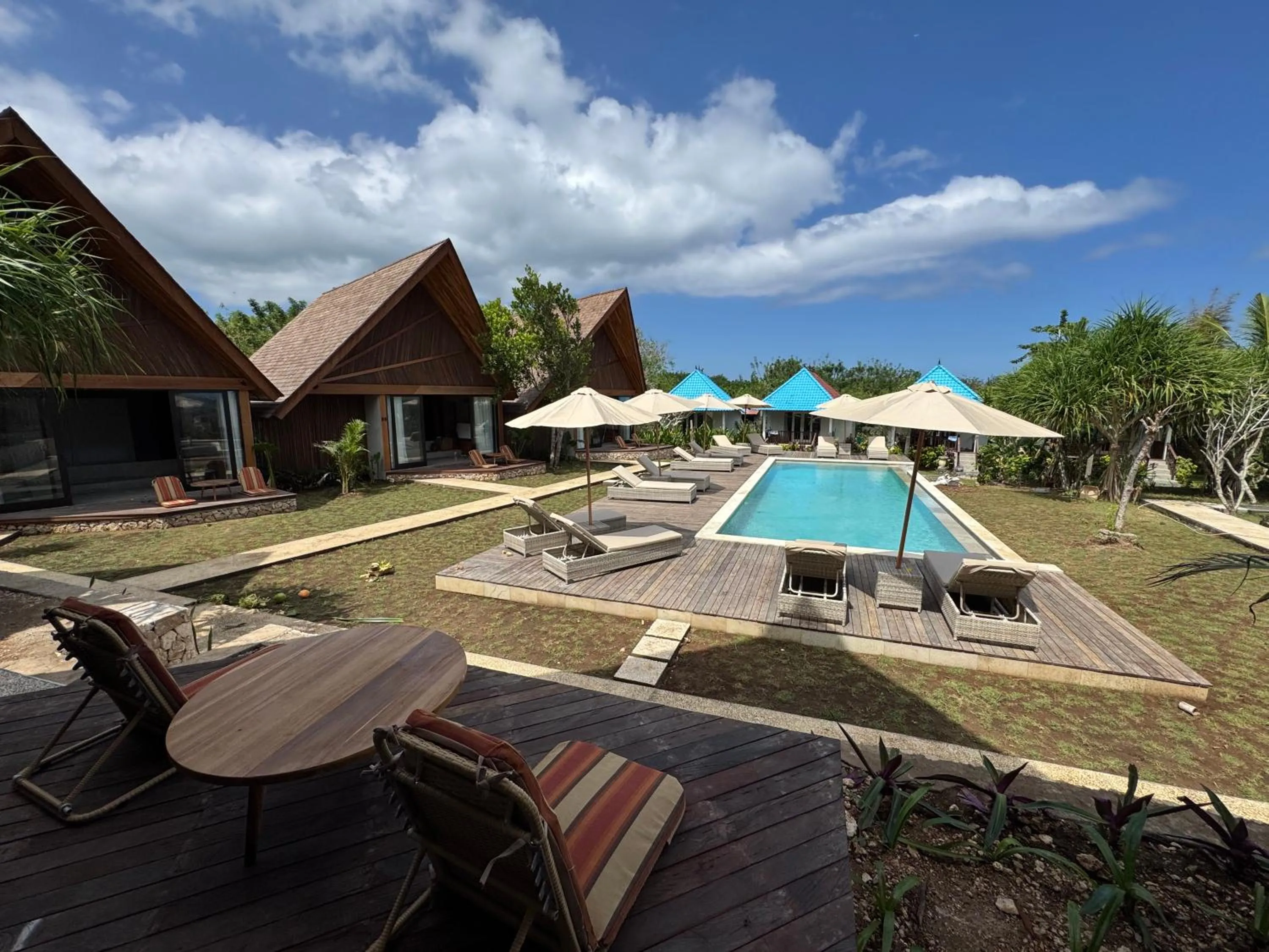 Balcony/Terrace in The Cubang Hut's Lembongan