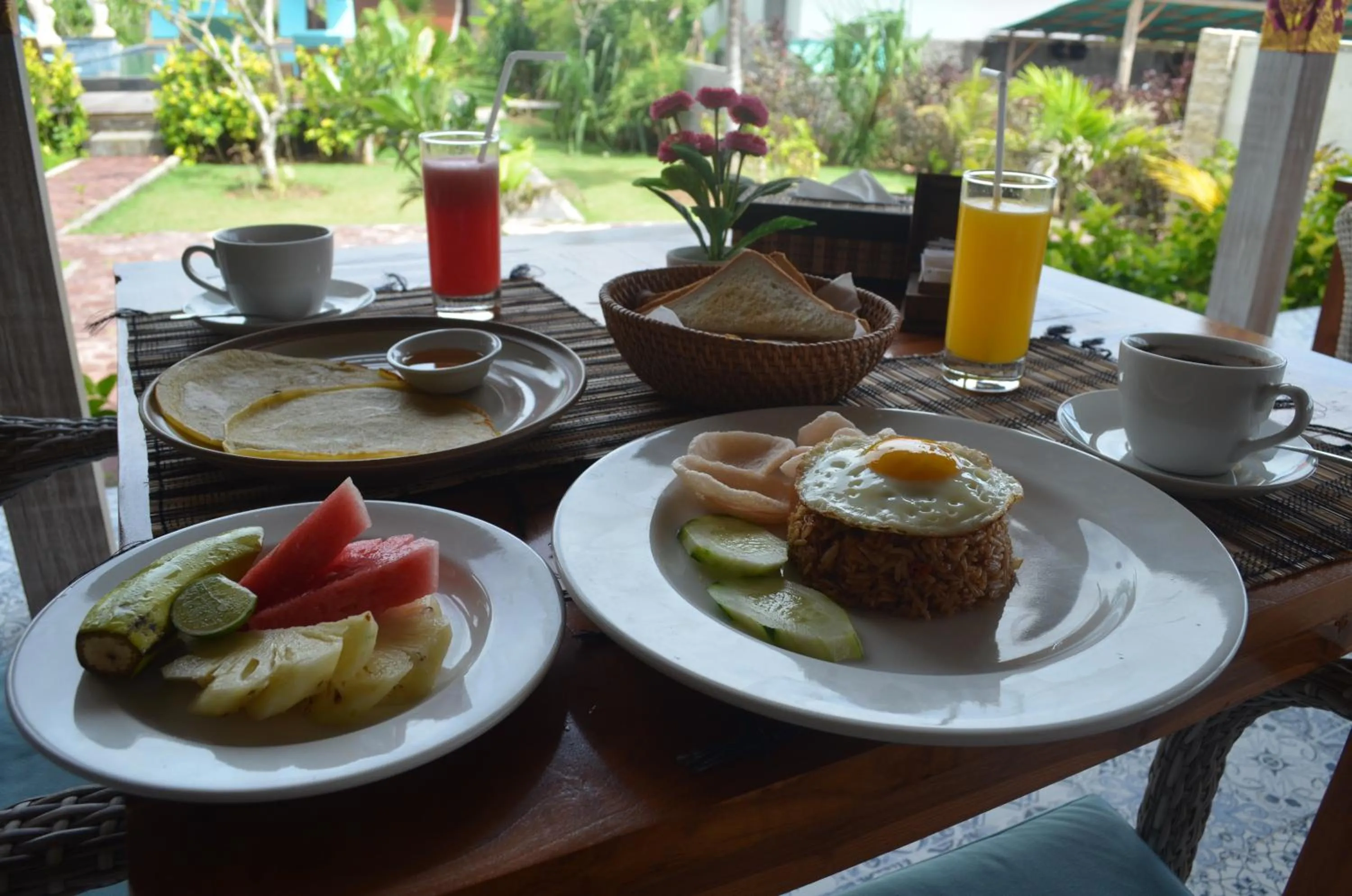 Breakfast in The Cubang Hut's Lembongan