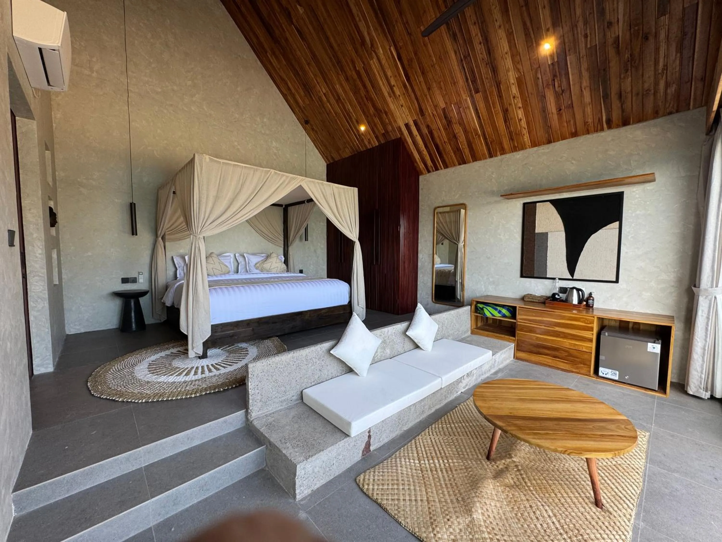 Bed in The Cubang Hut's Lembongan