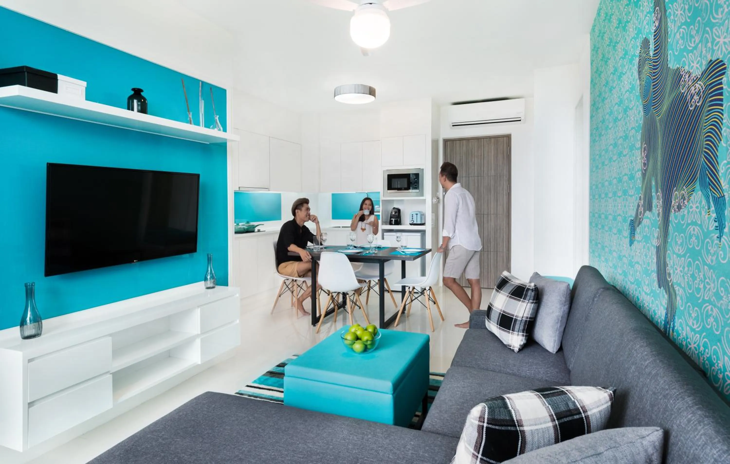 Living room in Cassia Bintan, part of Banyan Group