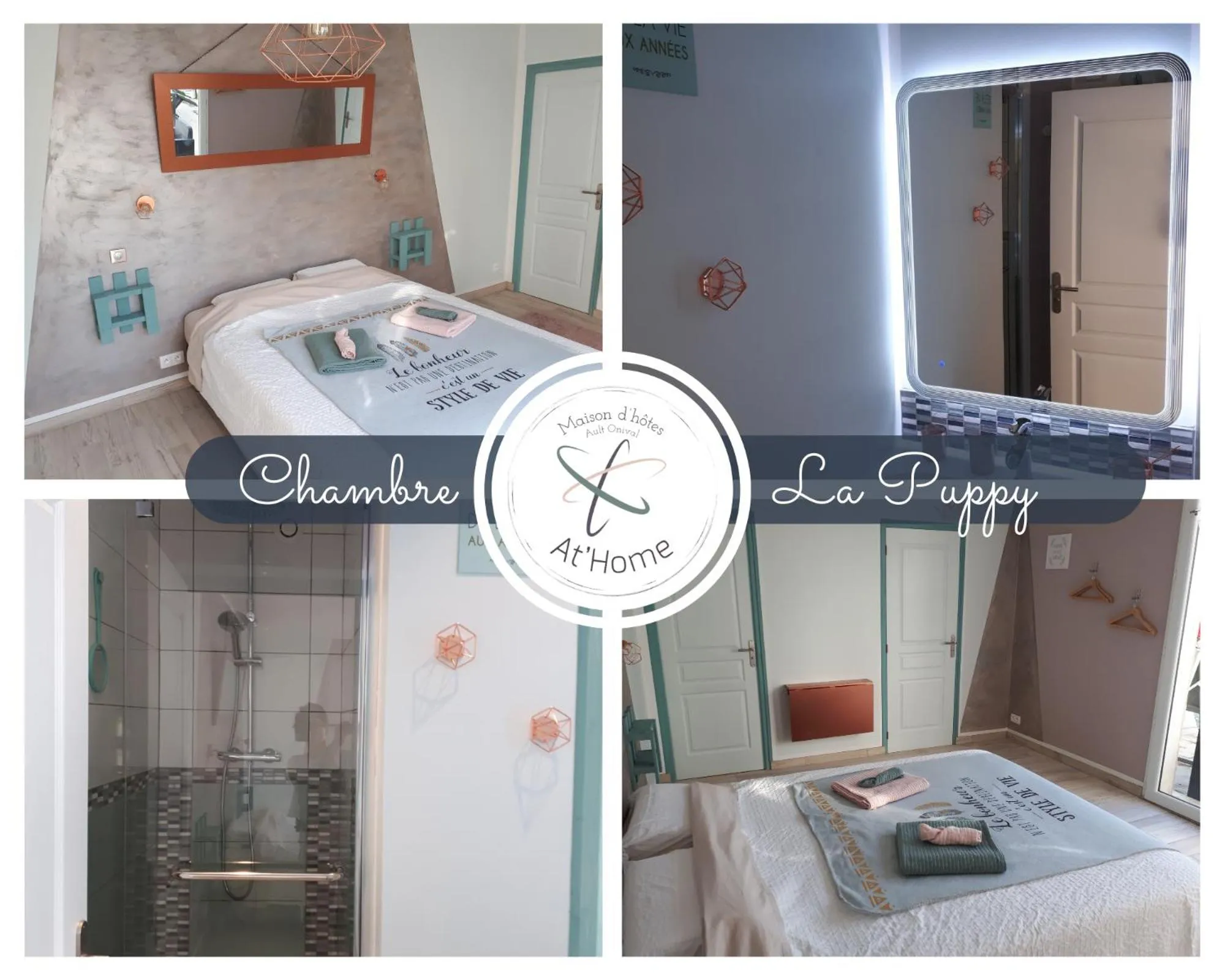 Photo of the whole room, Bed in Maison d'hôtes "At'Home"