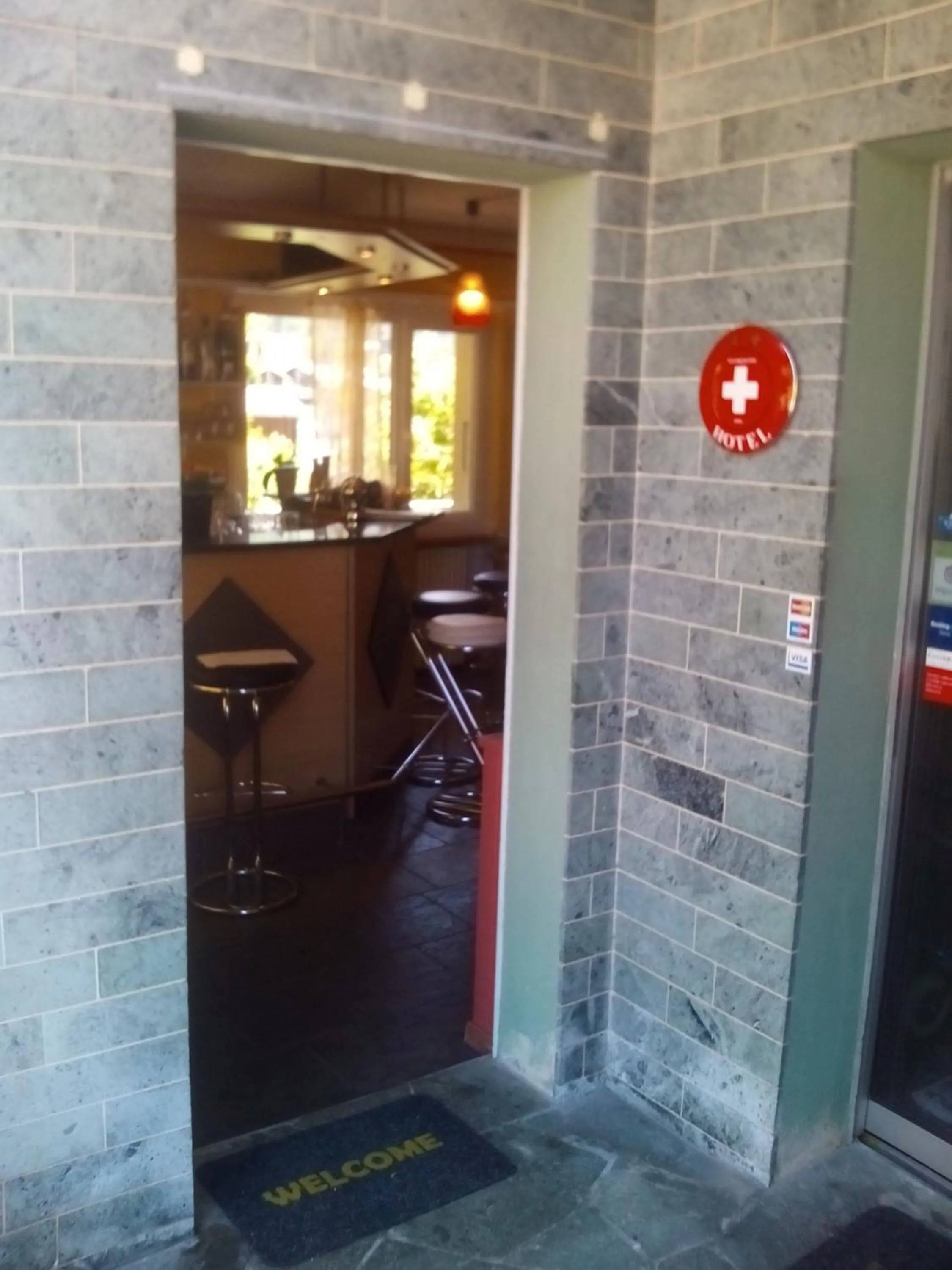 Facade/entrance in Hotel Klein Matterhorn