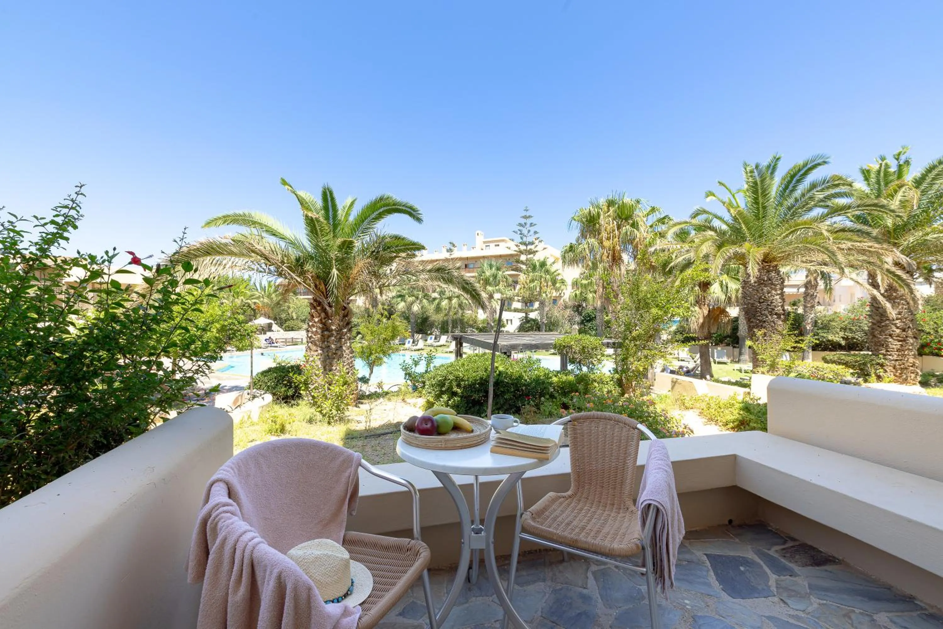 Patio in Giannoulis – Santa Marina Beach Hotel