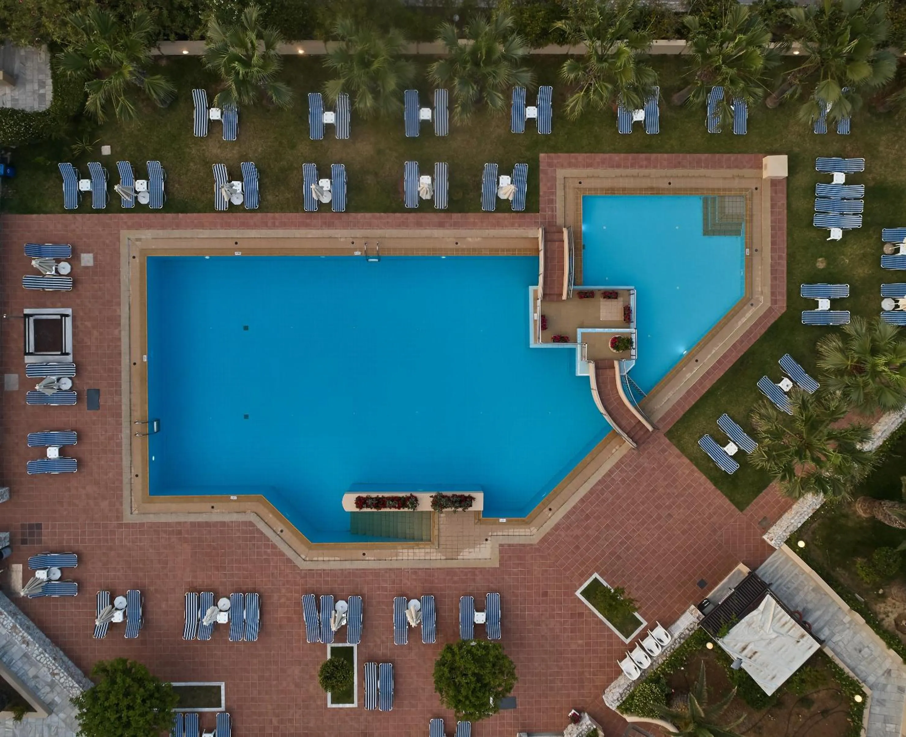Bird's eye view in Giannoulis – Santa Marina Beach Hotel