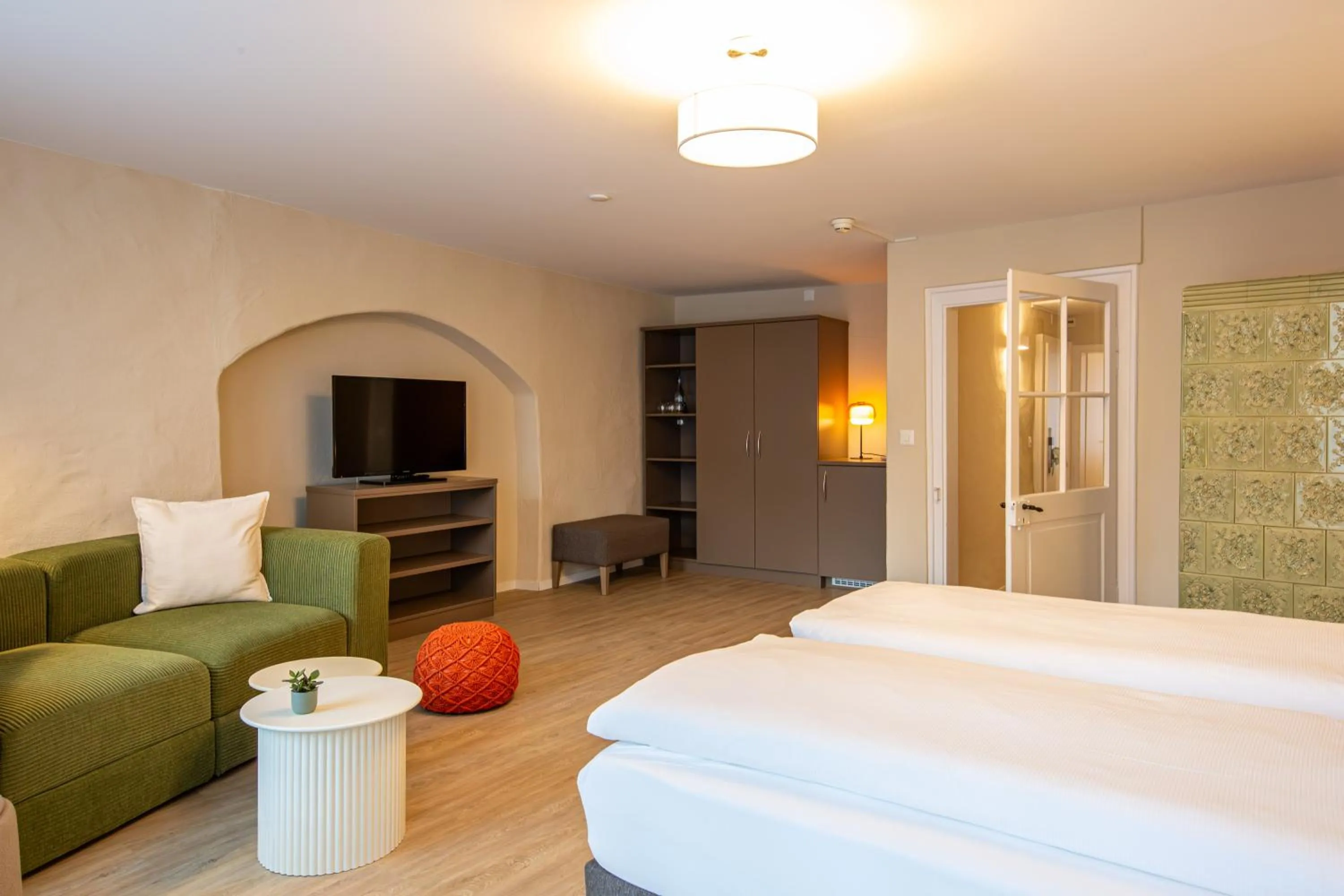 Bedroom, Bed in Hotel Kronenhof